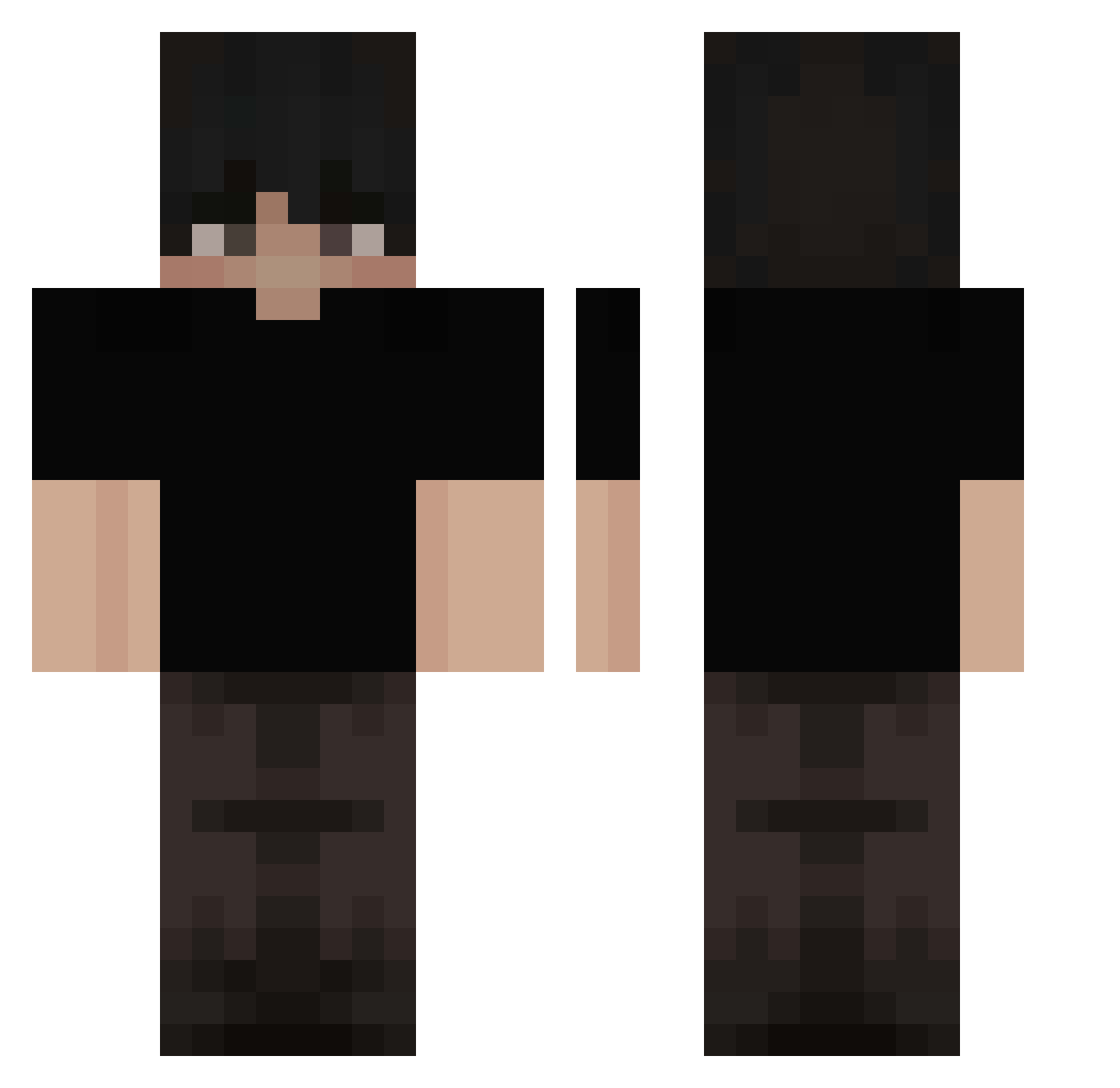doenerexpress Minecraft skin, front and back view