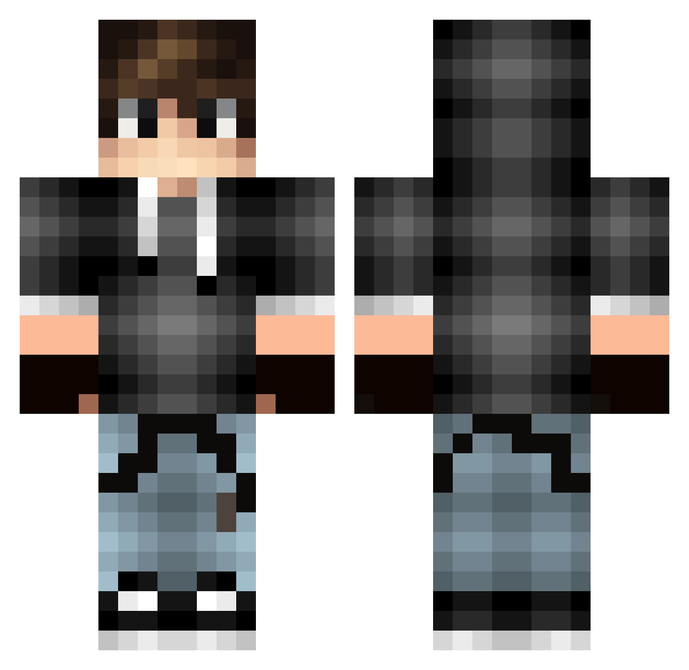 RikjPicci06 Minecraft skin, front and back view