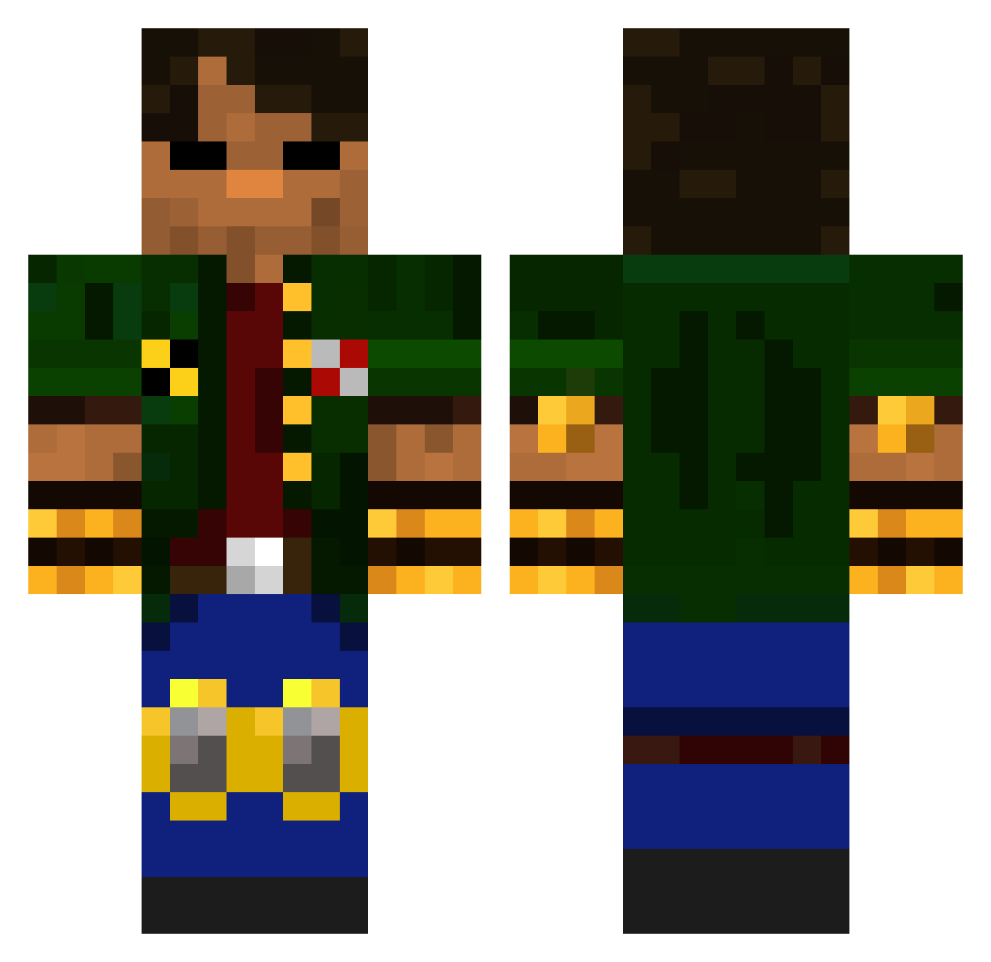 ERROR_EXPUNGED Minecraft skin, front and back view