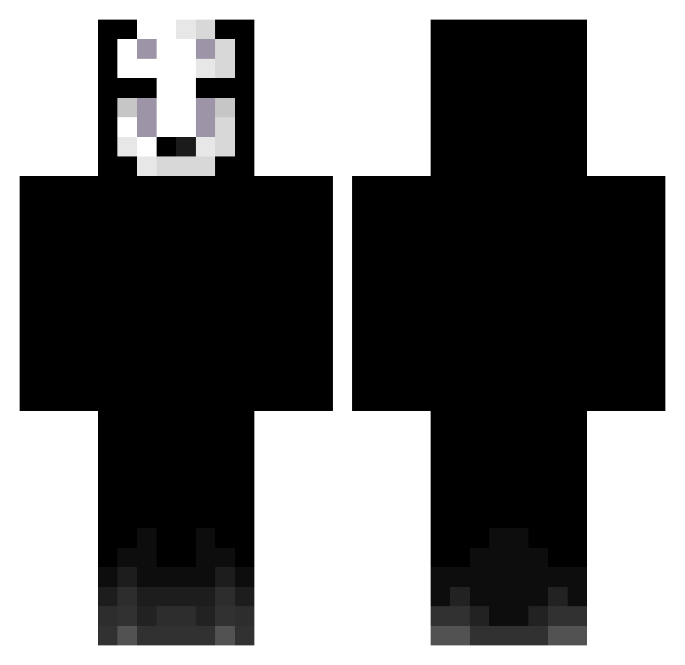 Smashing12Fish Minecraft skin, front and back view