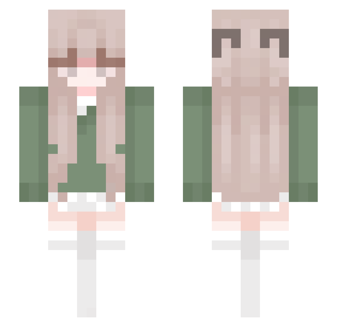 EreiLarry Minecraft skin, front and back view