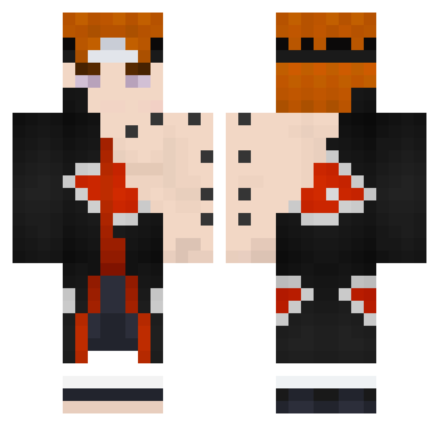 sk_simple Minecraft skin, front and back view