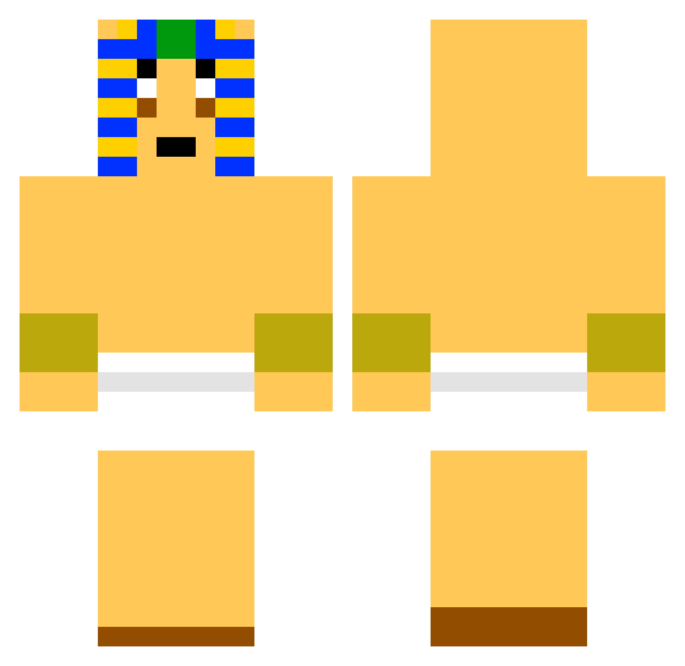 harrislani Minecraft skin, front and back view