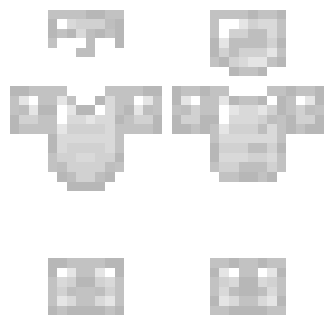 iCodeATX1 Minecraft skin, front and back view