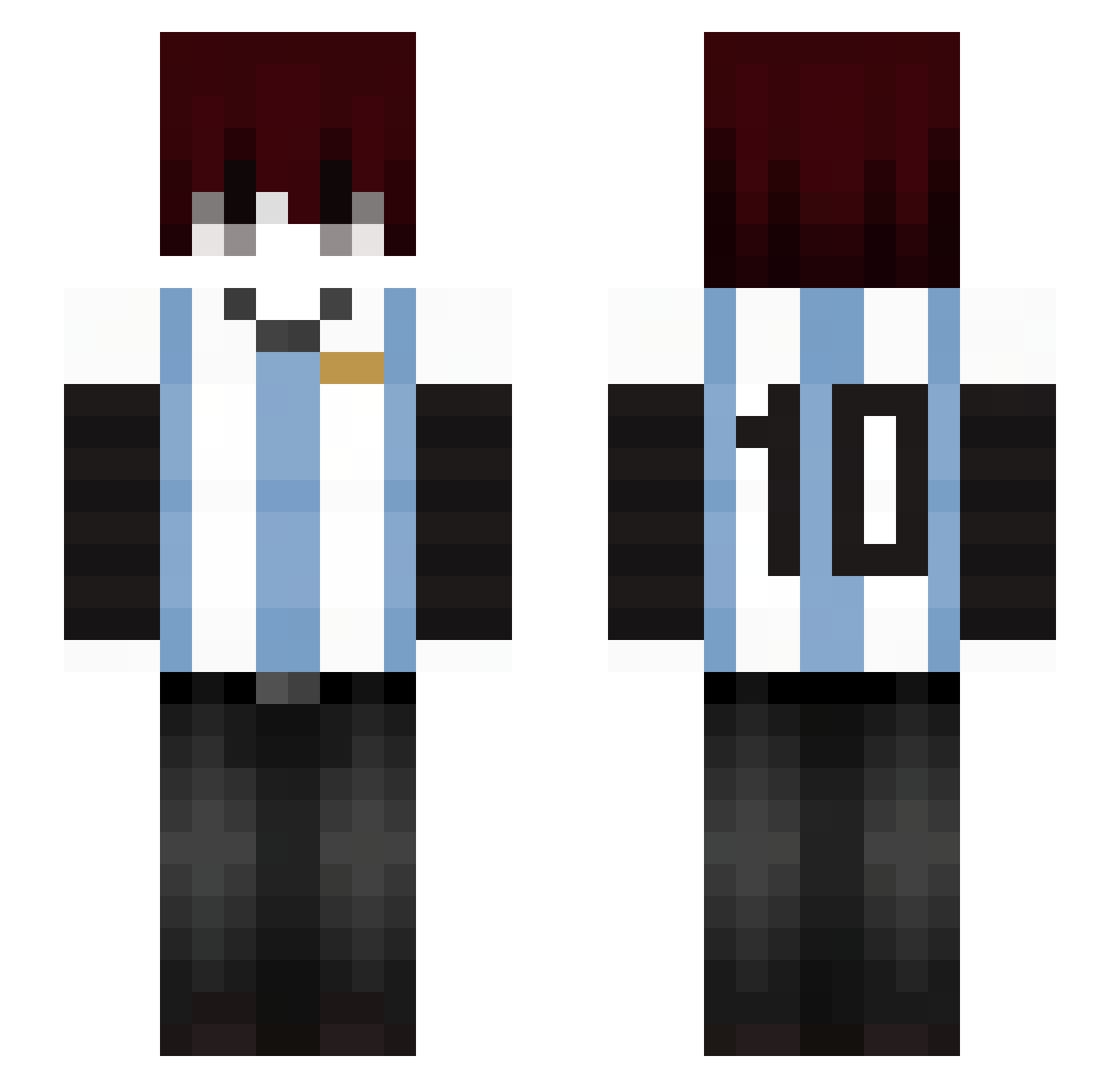 LeanLBP_ Minecraft skin, front and back view