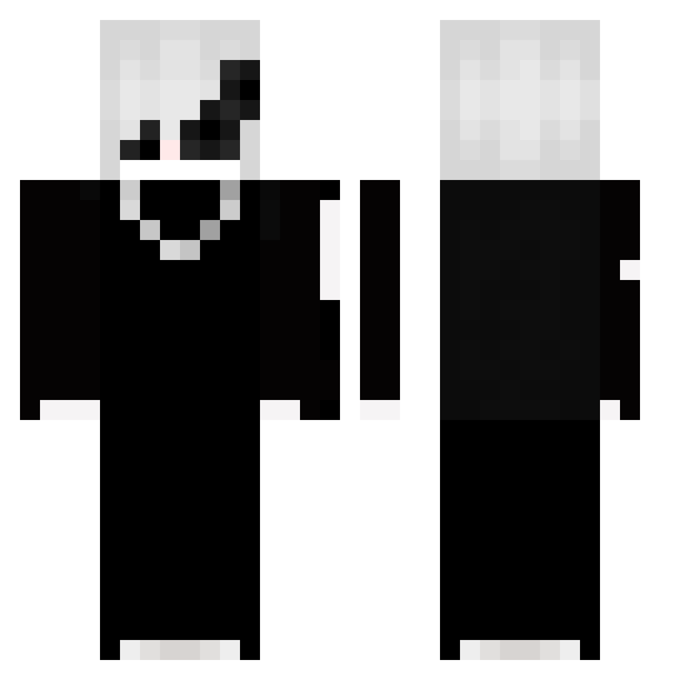 ItouMakoto6 Minecraft skin, front and back view