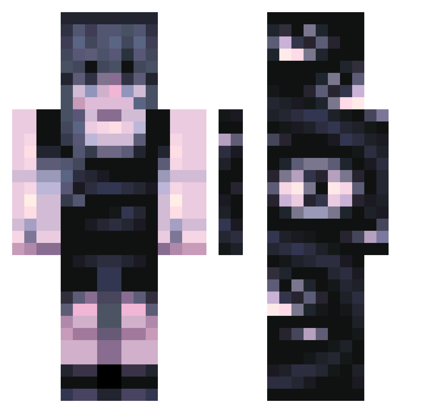 reIigious Minecraft skin, front and back view
