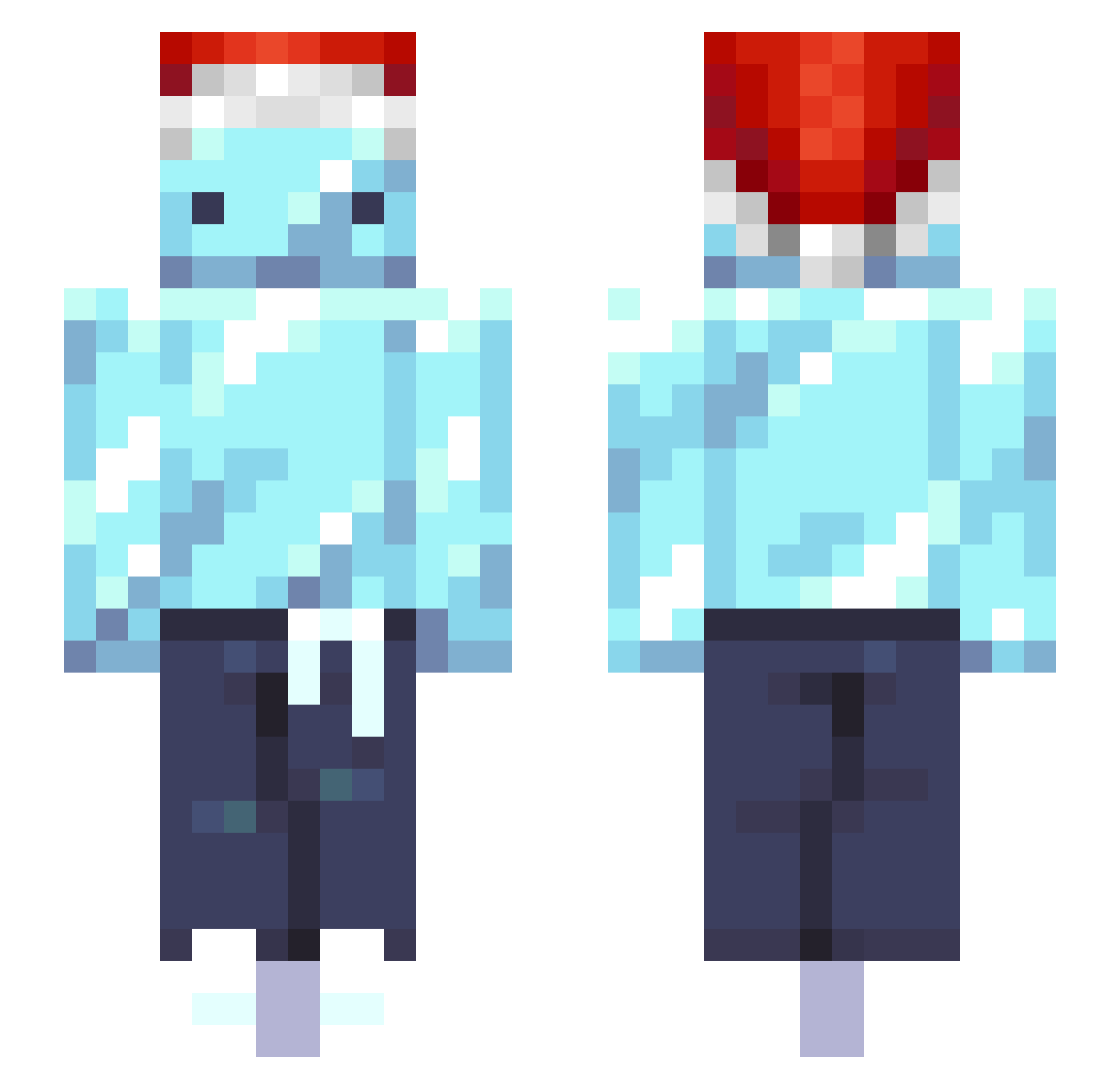 Ci7yDrag0n Minecraft skin, front and back view
