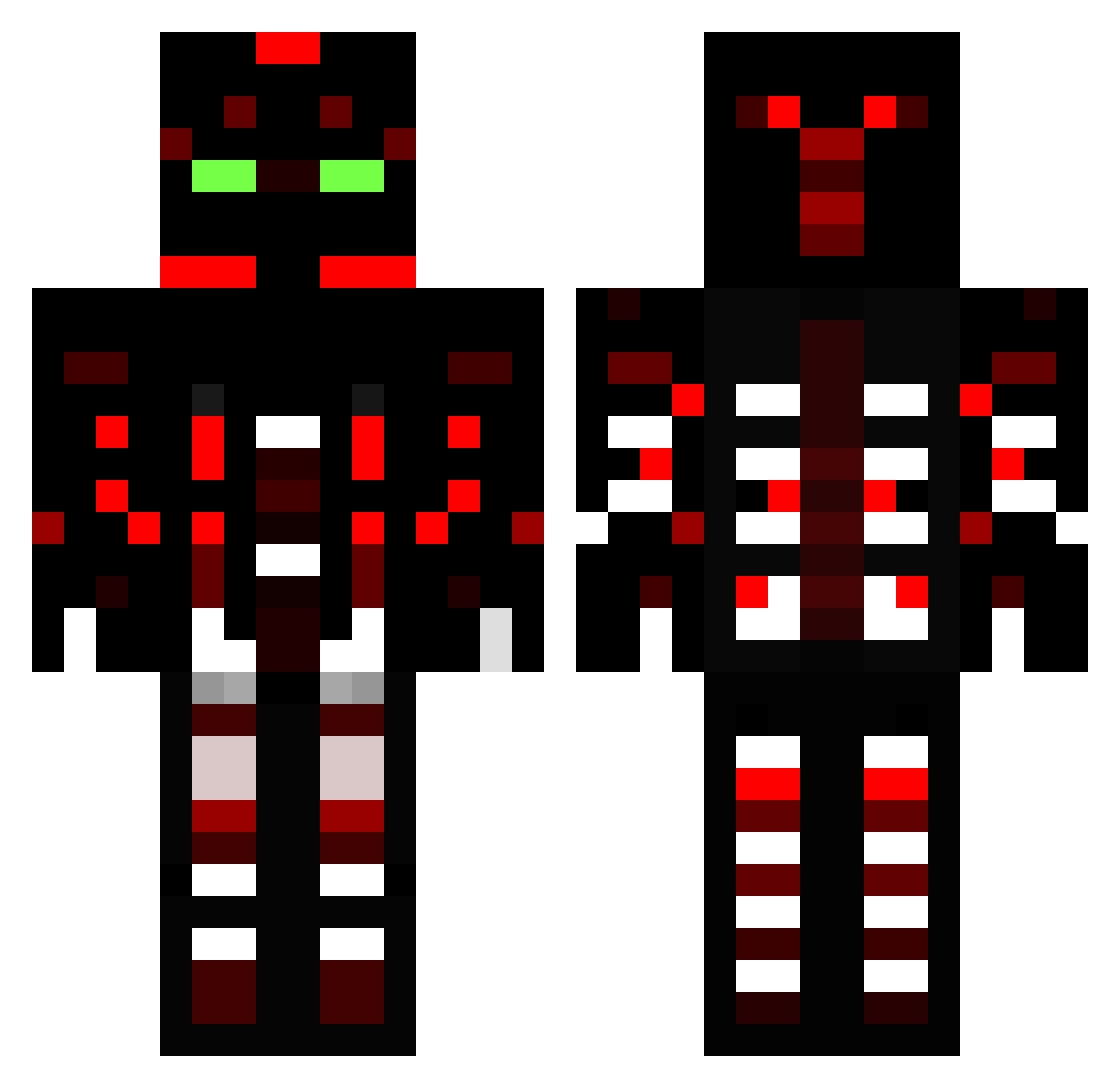 DuckOfTheSky Minecraft skin, front and back view