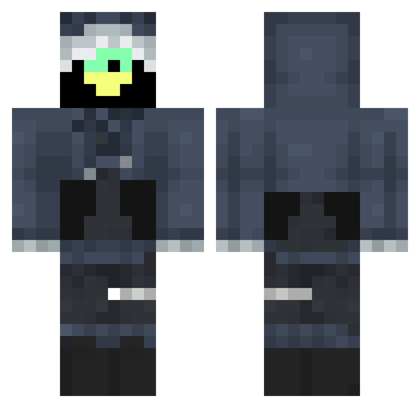 MY_gansik_ Minecraft skin, front and back view