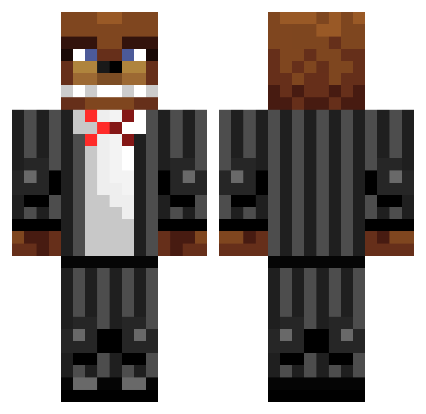 Ben_GMan Minecraft skin, front and back view