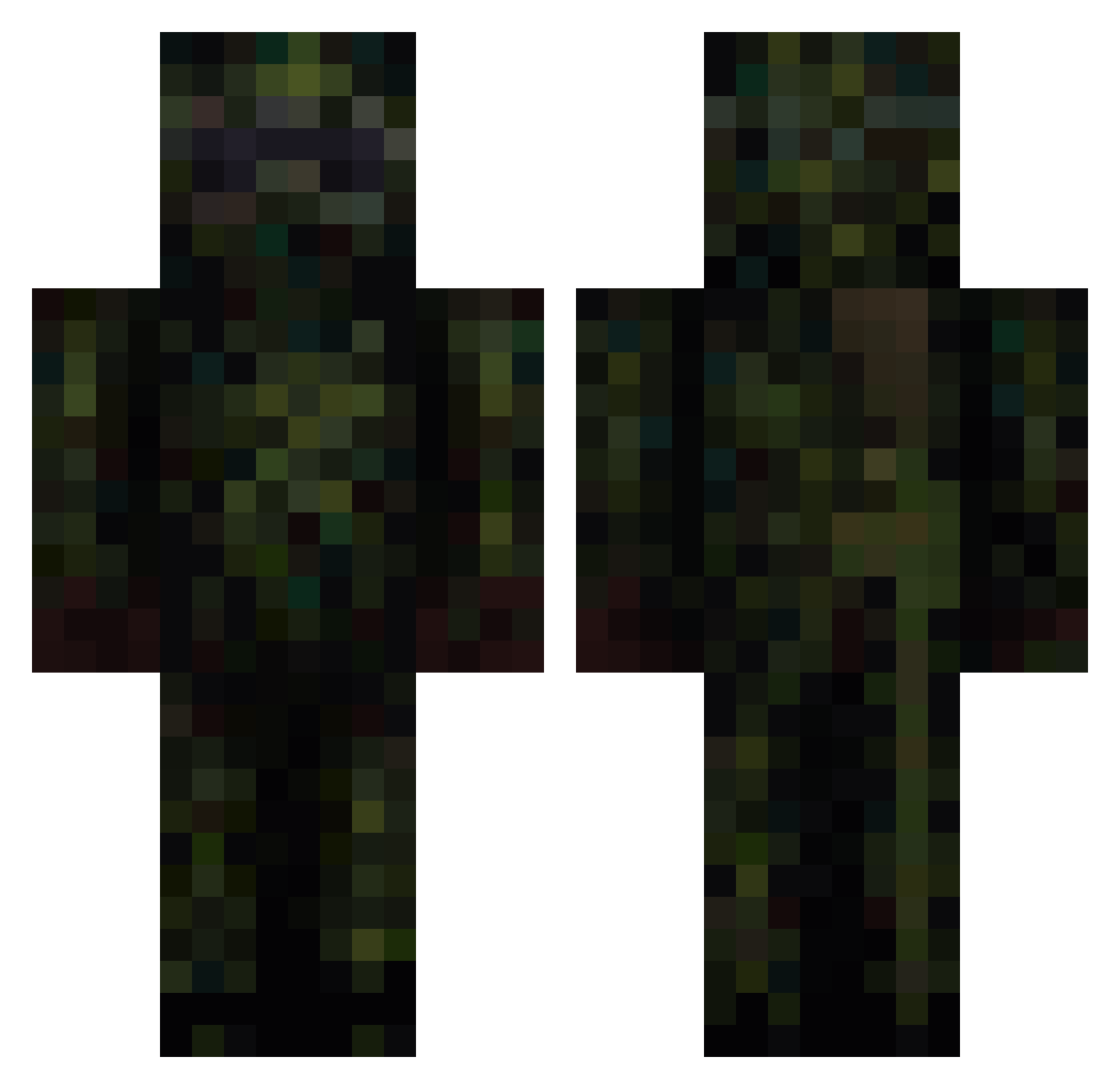 KimJonUnsKid Minecraft skin, front and back view