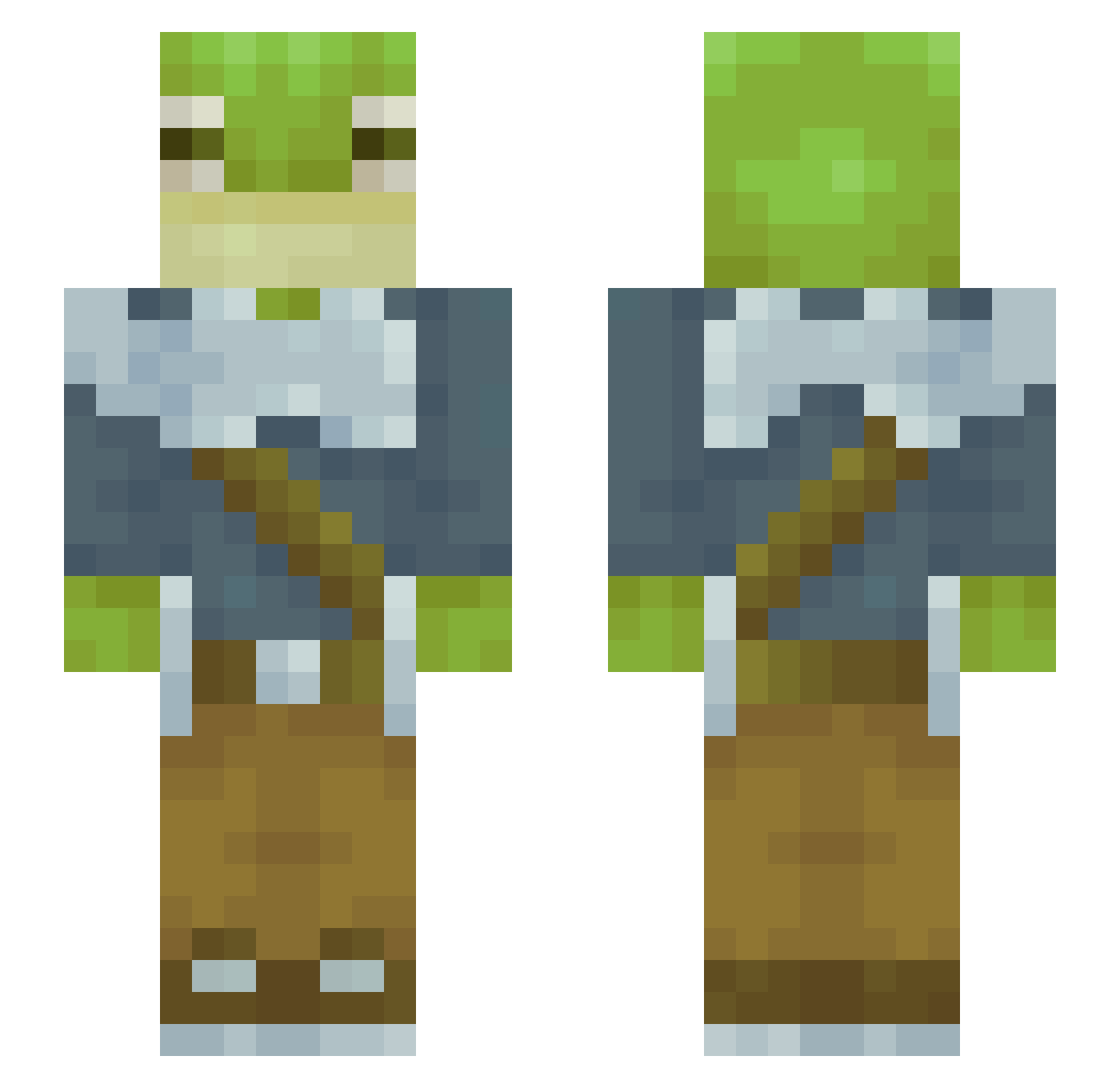bellgem Minecraft skin, front and back view