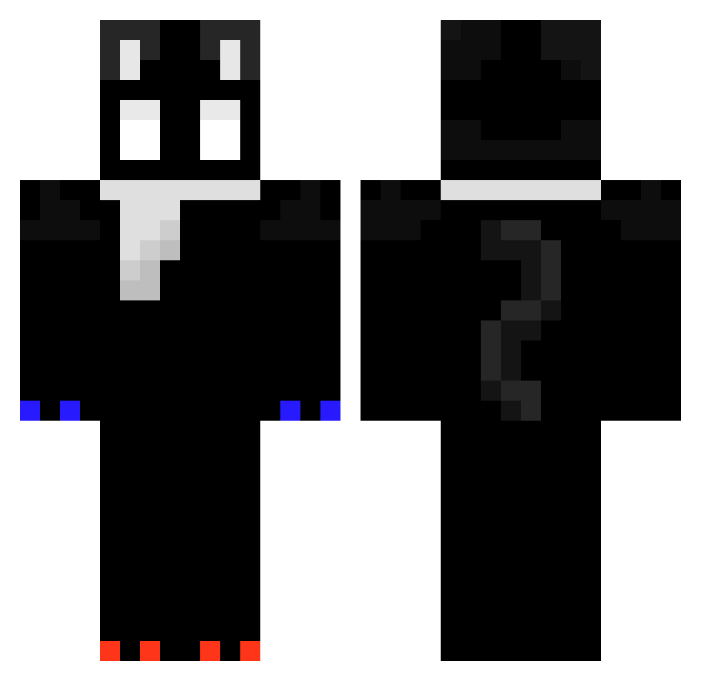 TypicalBlock Minecraft skin, front and back view