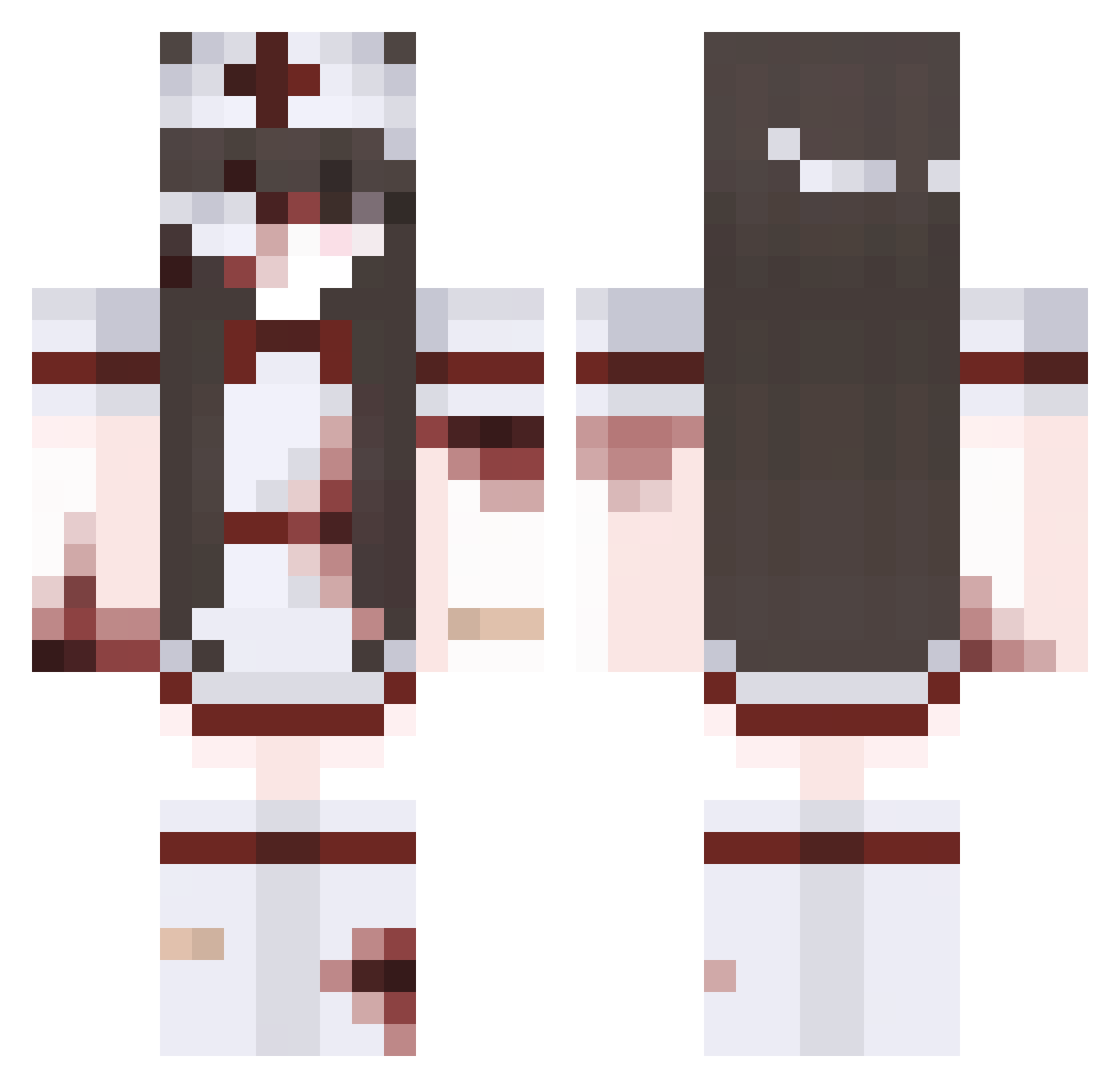 Piruwu_ Minecraft skin, front and back view