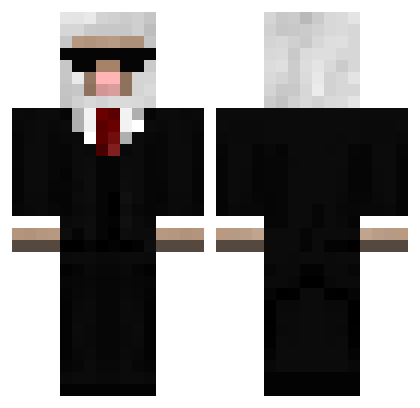 RogerisThePro Minecraft skin, front and back view