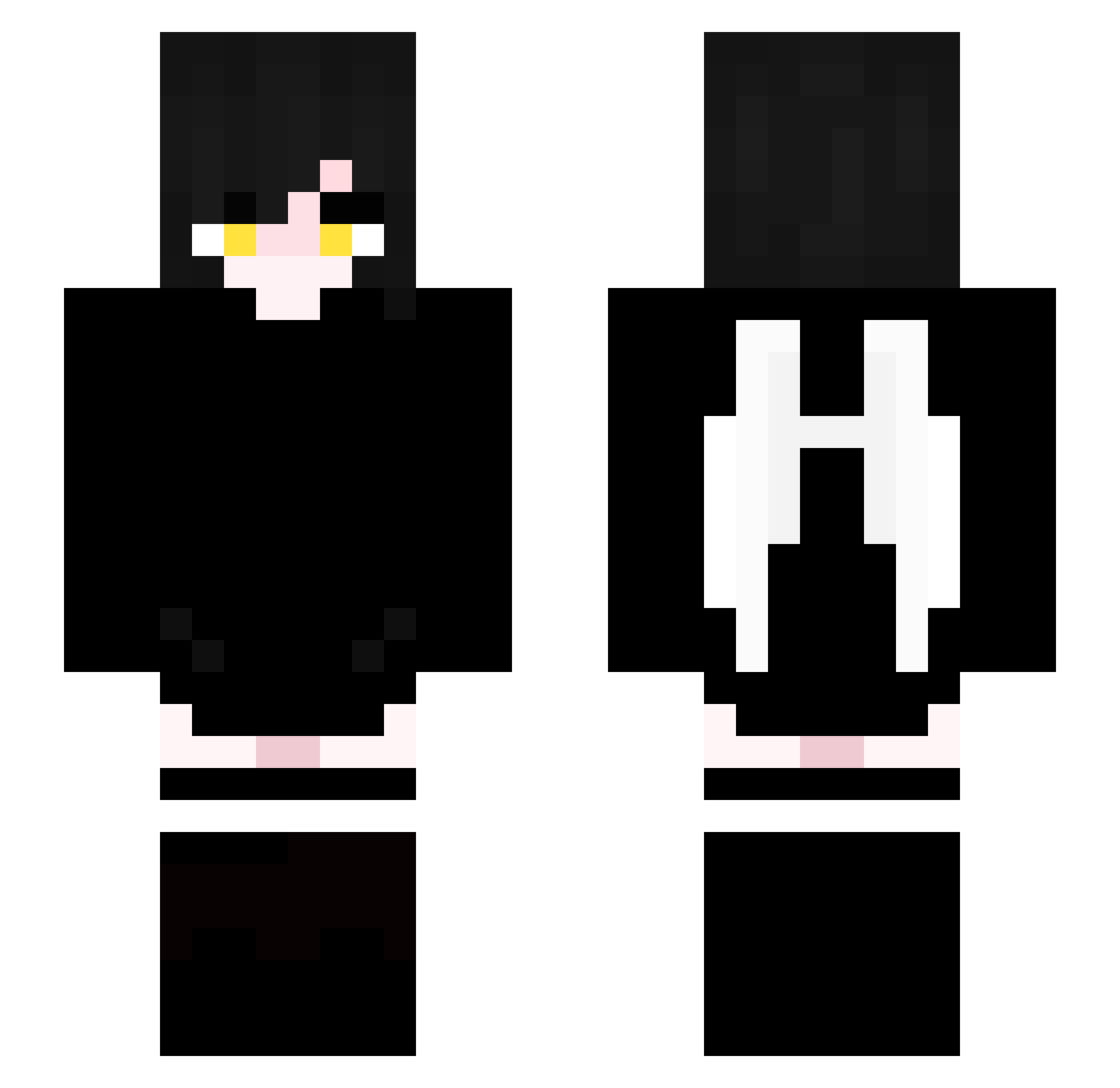 antiphonies Minecraft skin, front and back view