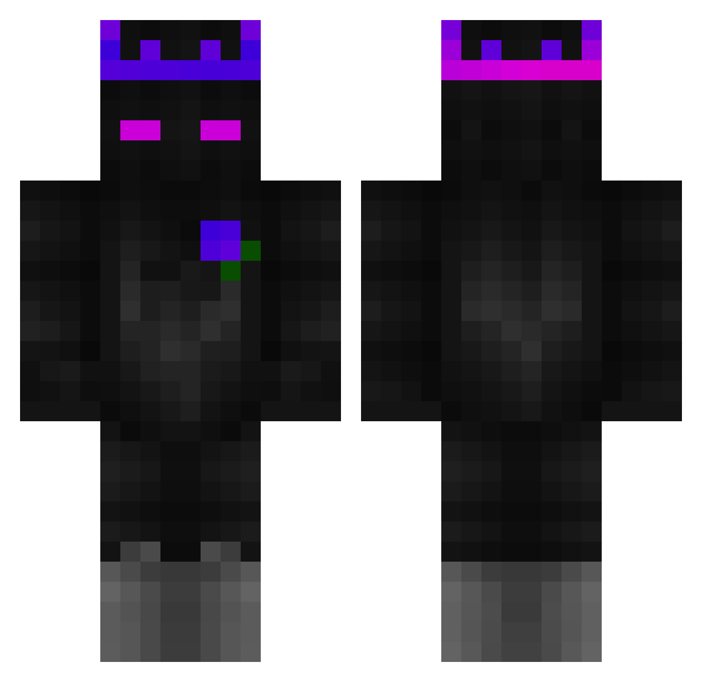 Mr_Meloman Minecraft skin, front and back view
