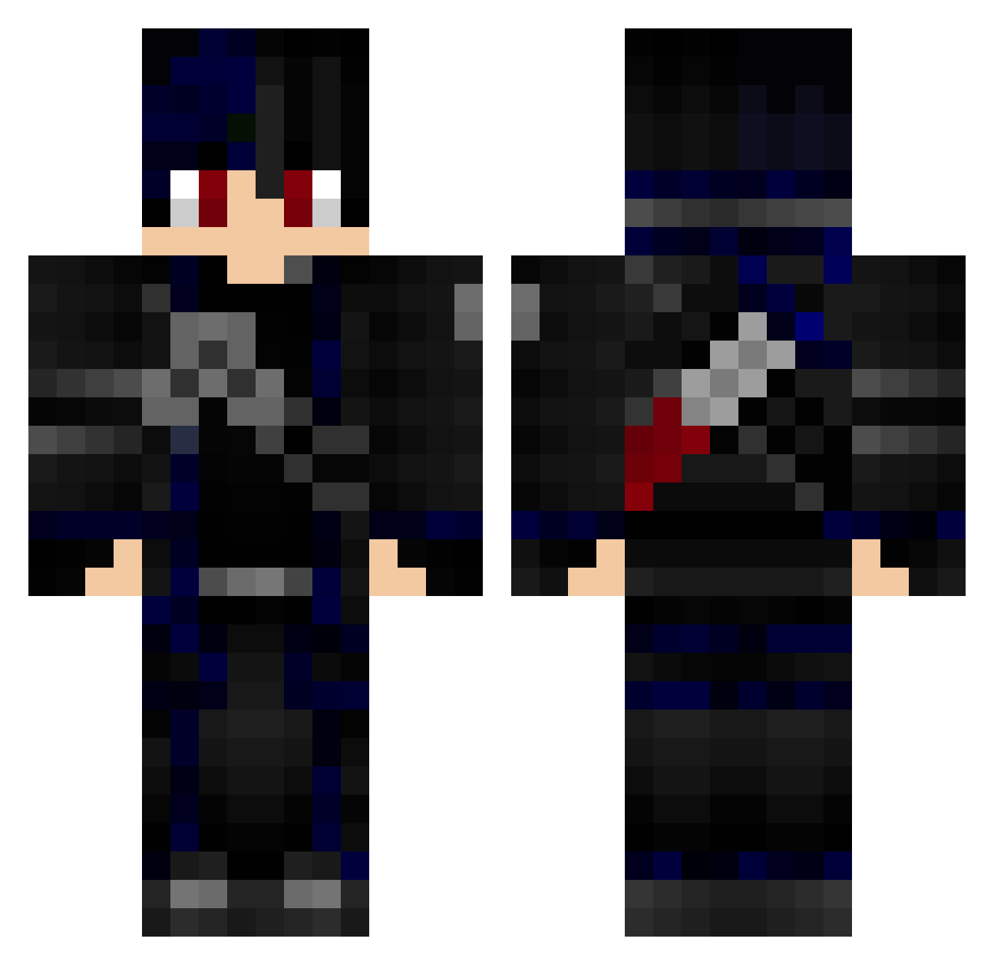 Bradleyjuh Minecraft skin, front and back view