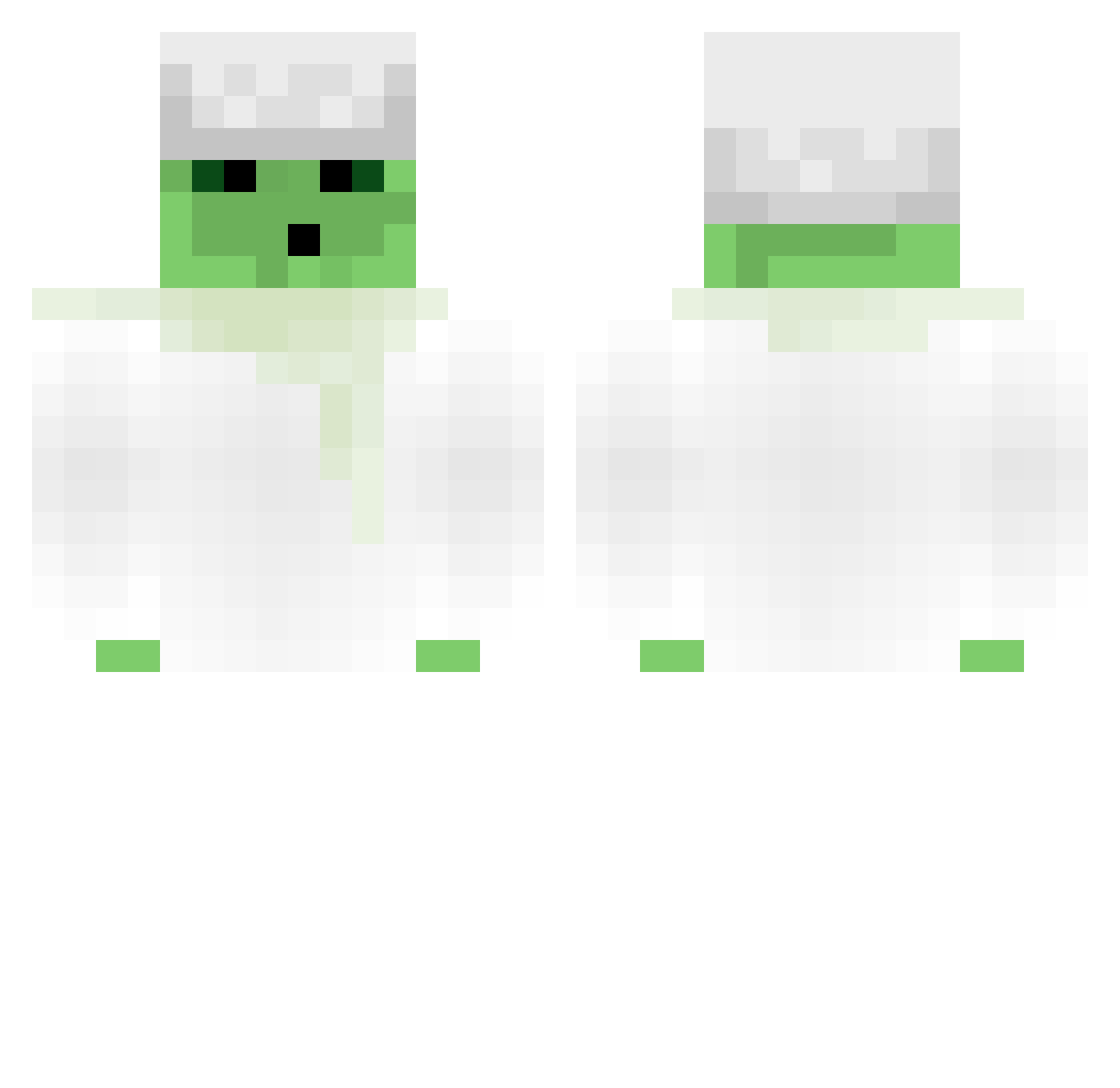 ZZShot Minecraft skin, front and back view
