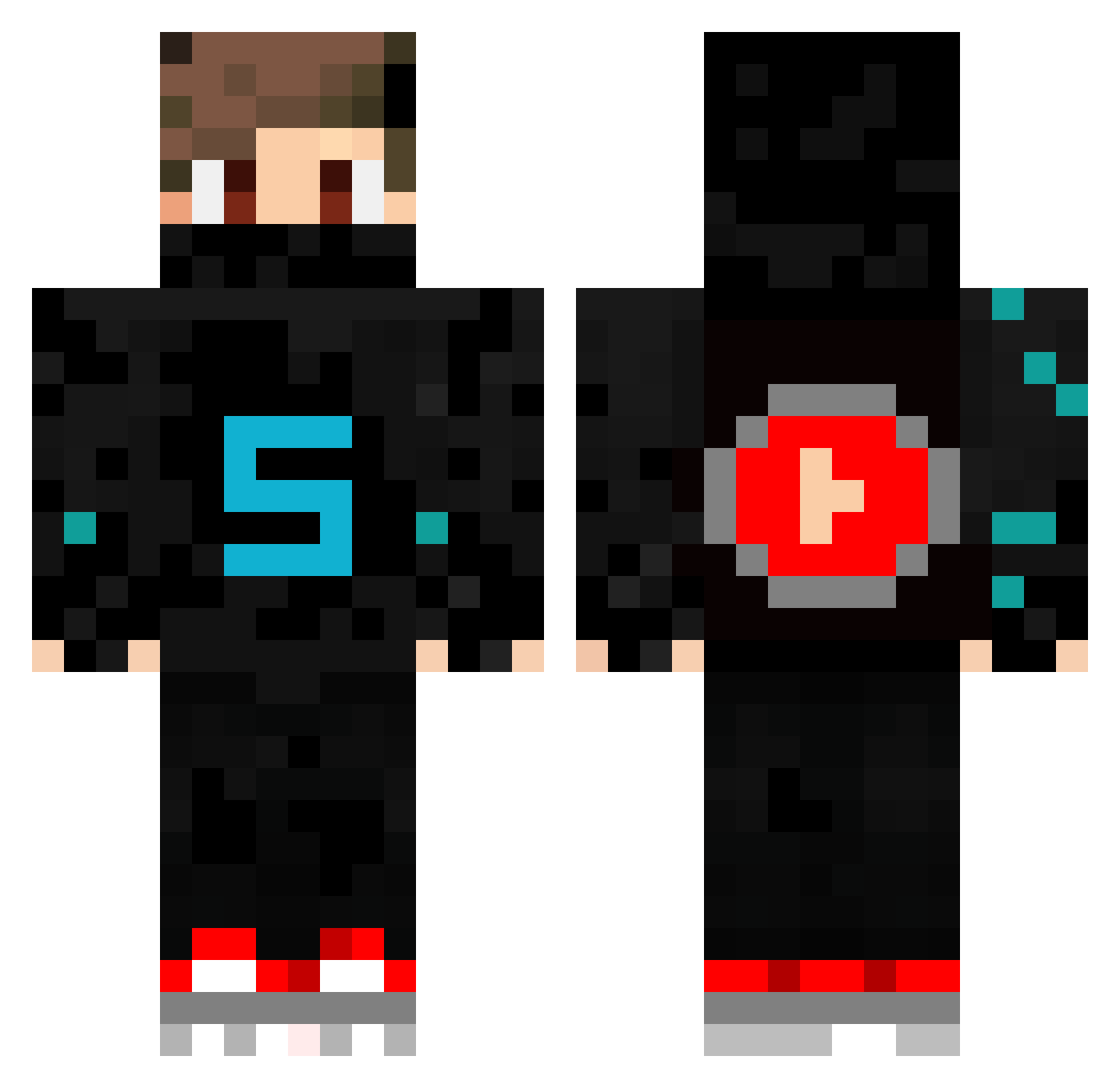 sonfey43 Minecraft skin, front and back view