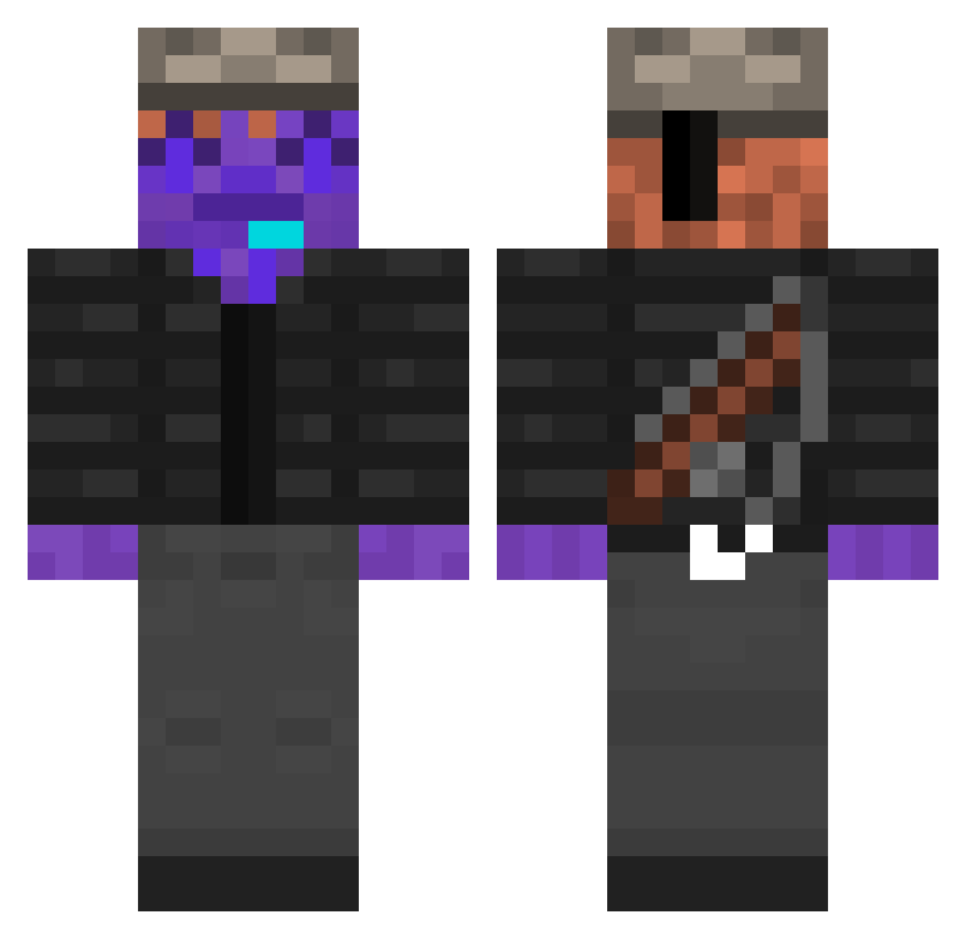 sheilaloba Minecraft skin, front and back view