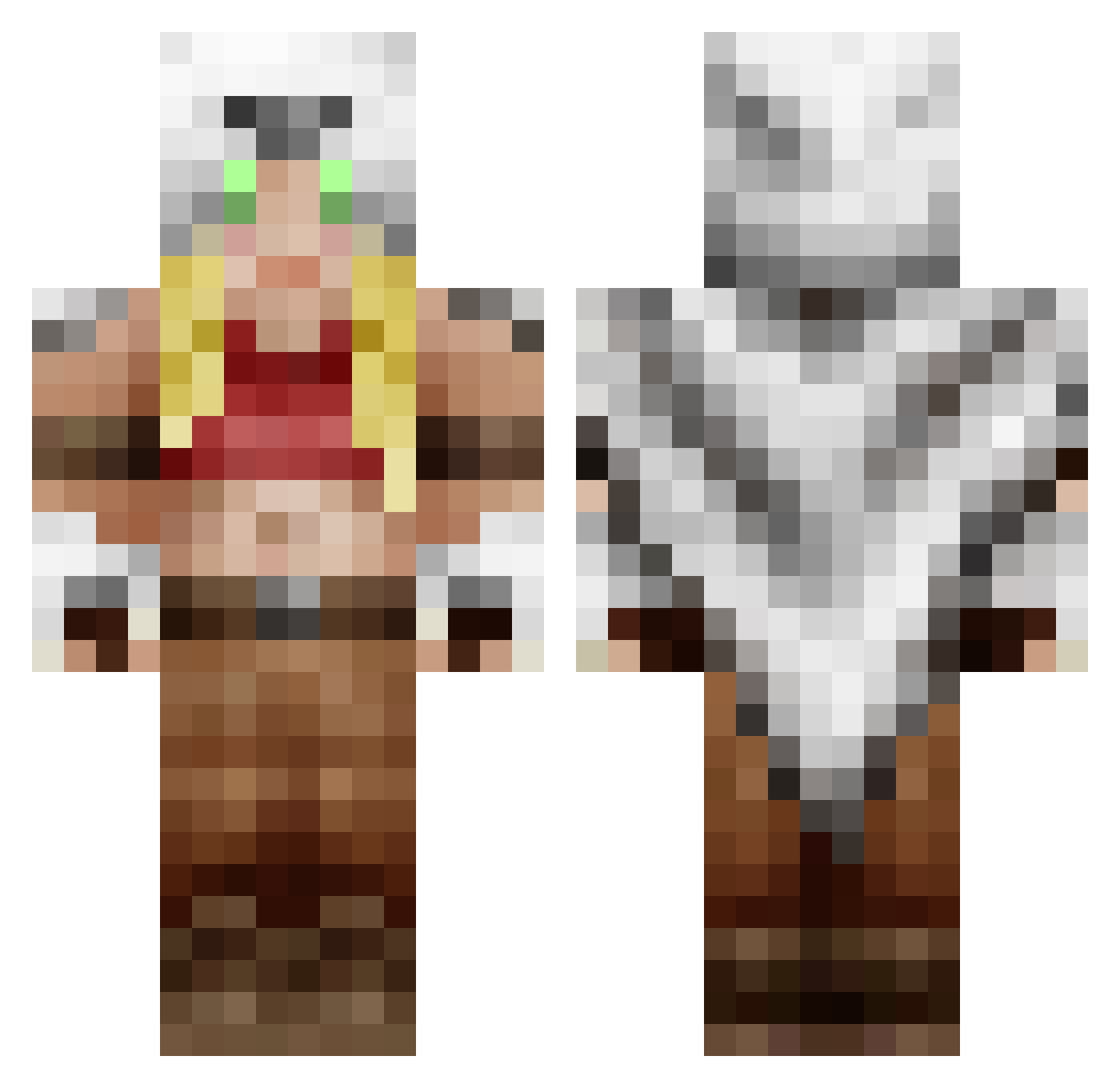 Lyn_Umbra Minecraft skin, front and back view