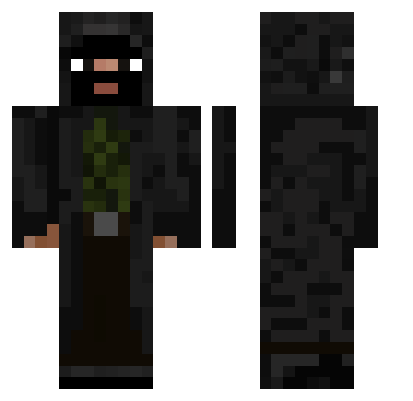 jarusi30001 Minecraft skin, front and back view