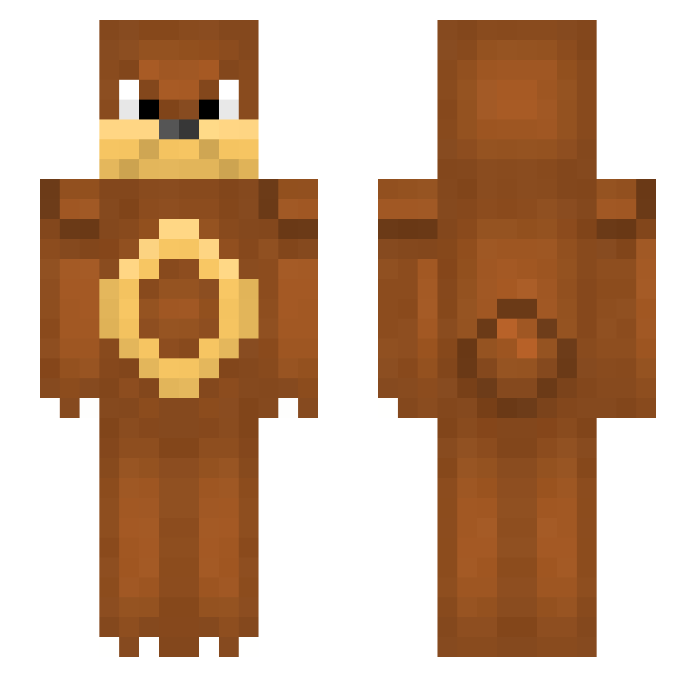Citrusz0rz Minecraft skin, front and back view