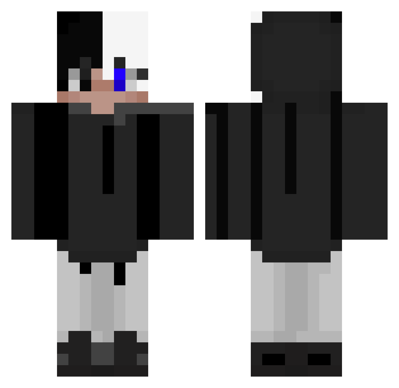 TobidelisG Minecraft skin, front and back view