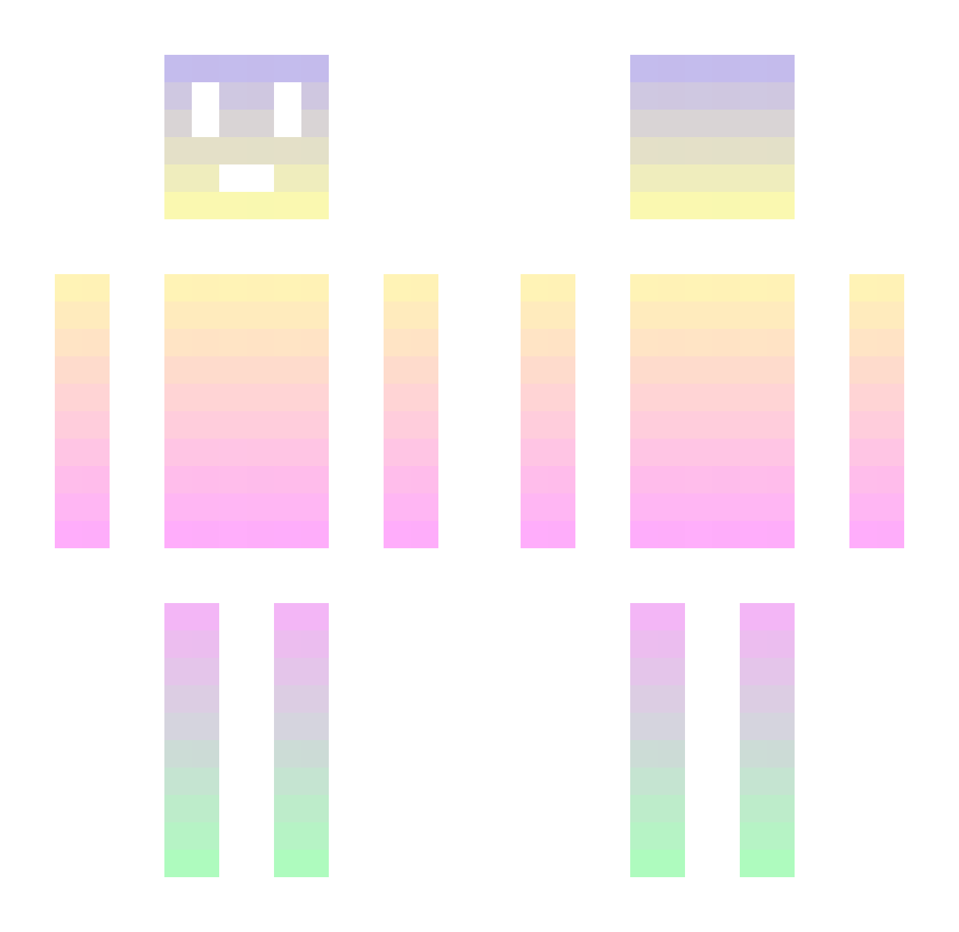 uhidontknow3495 Minecraft skin, front and back view