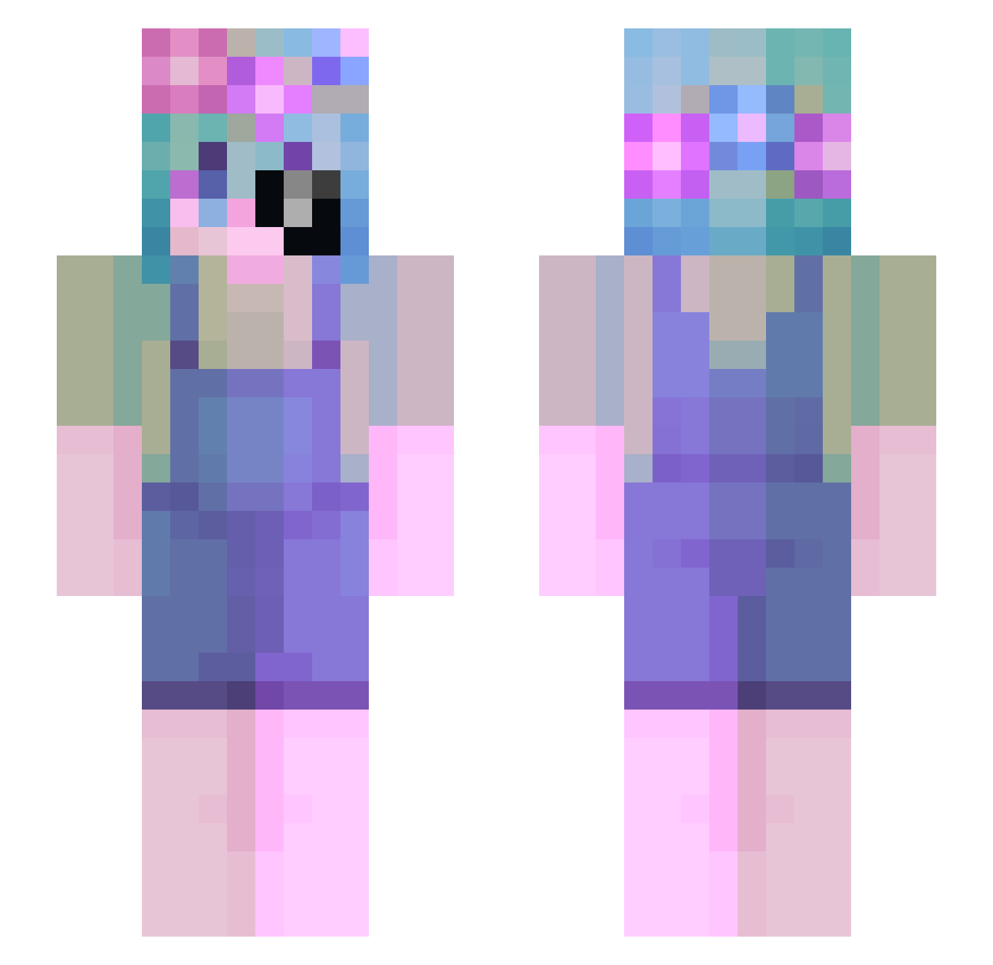 ciiro23 Minecraft skin, front and back view