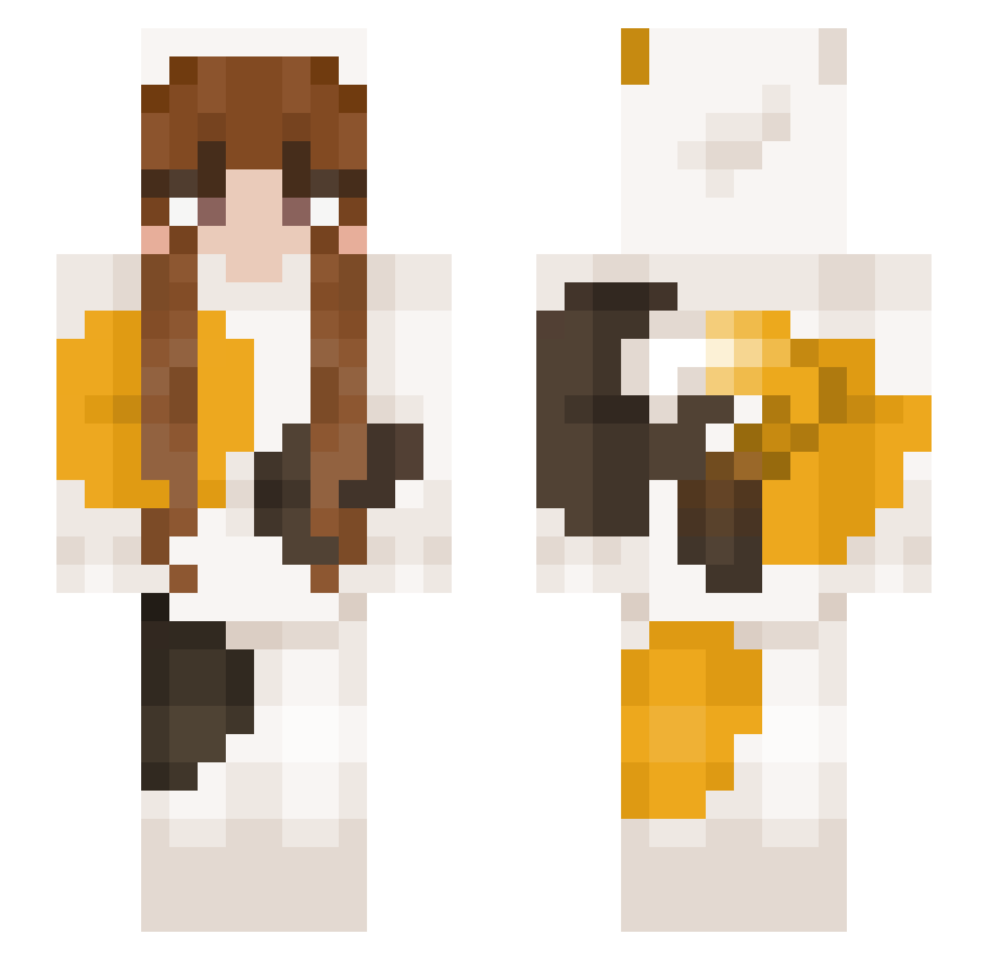 angelicfae Minecraft skin, front and back view