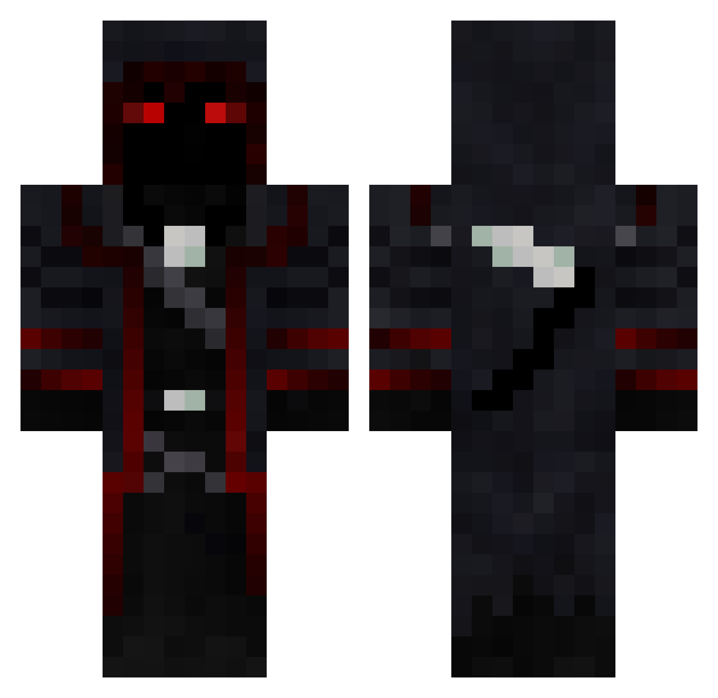 Dead0Man0Walking Minecraft skin, front and back view