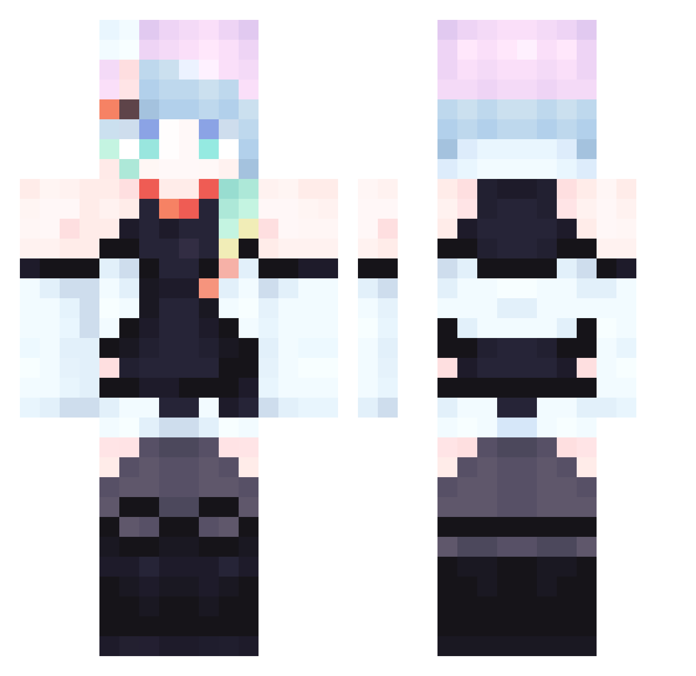 alejcospe Minecraft skin, front and back view