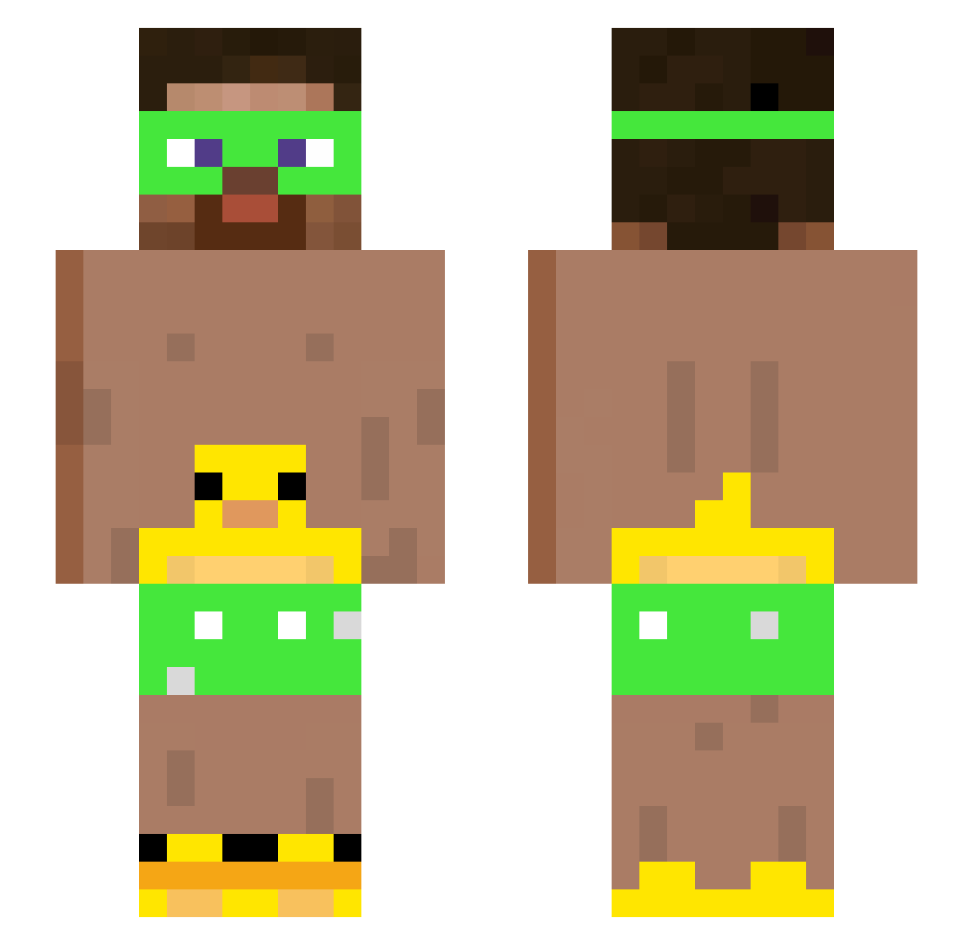 lachevre48415 Minecraft skin, front and back view