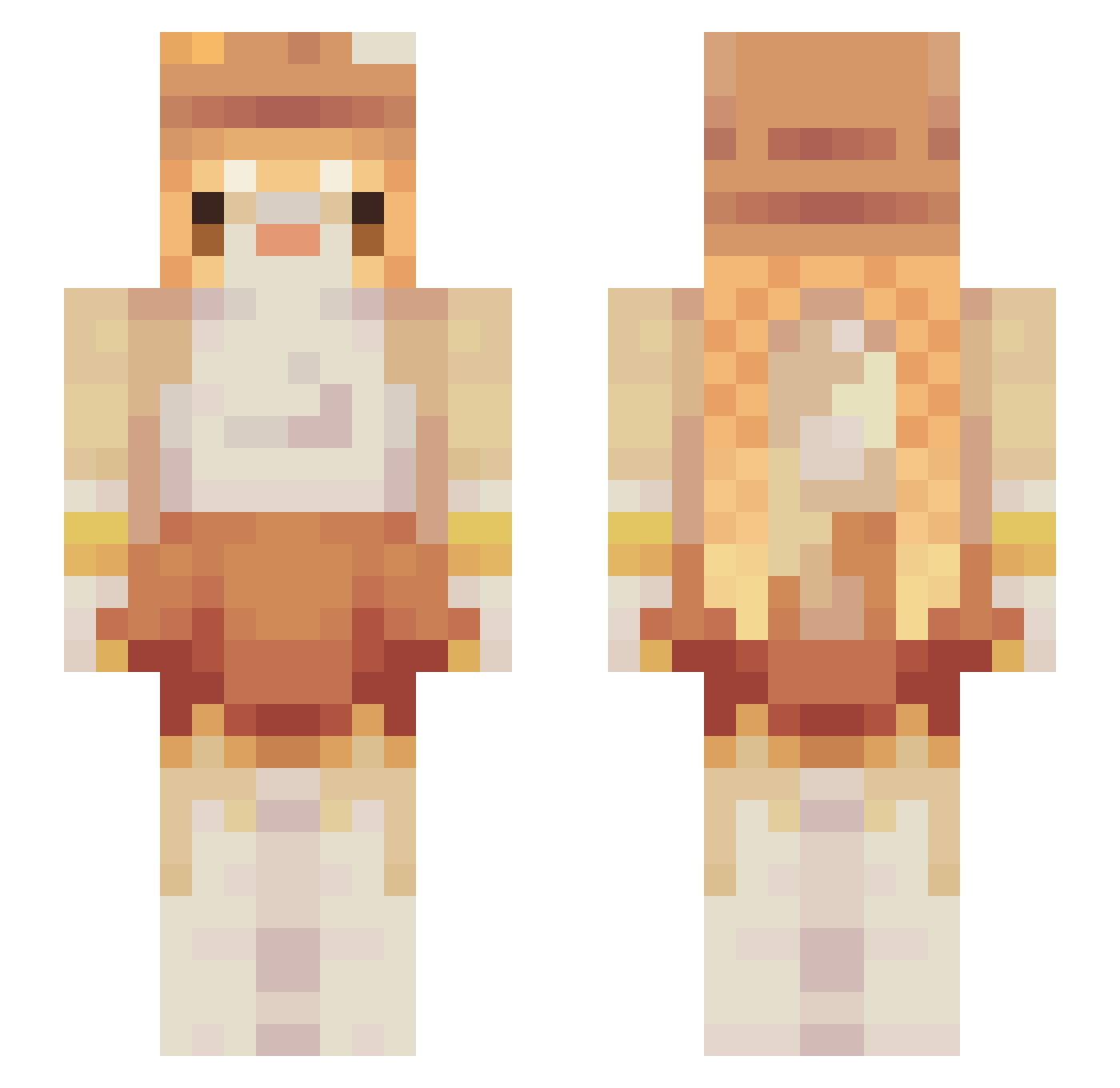 Bloomeed_ Minecraft skin, front and back view