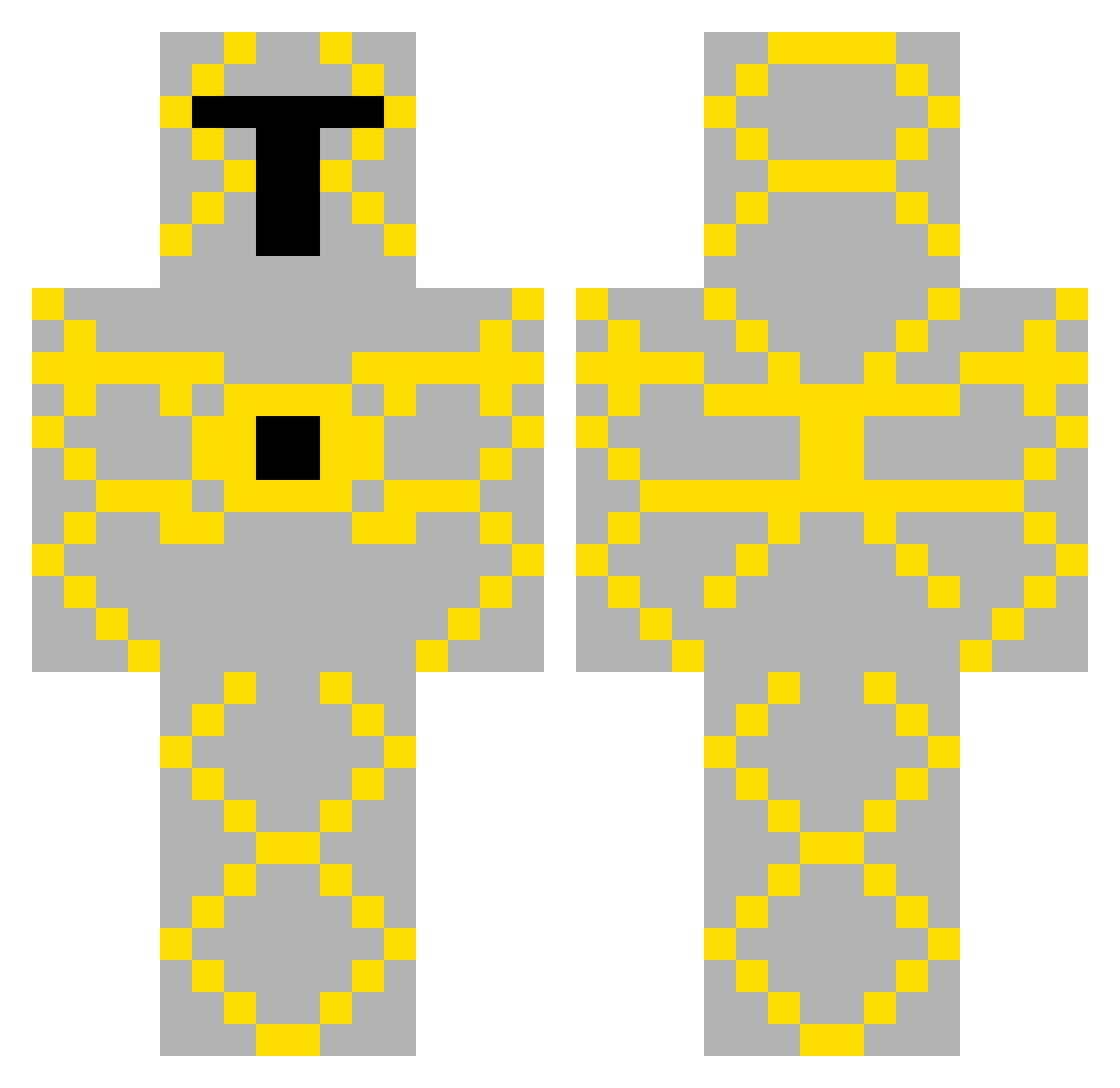 MonkeyKingman24 Minecraft skin, front and back view