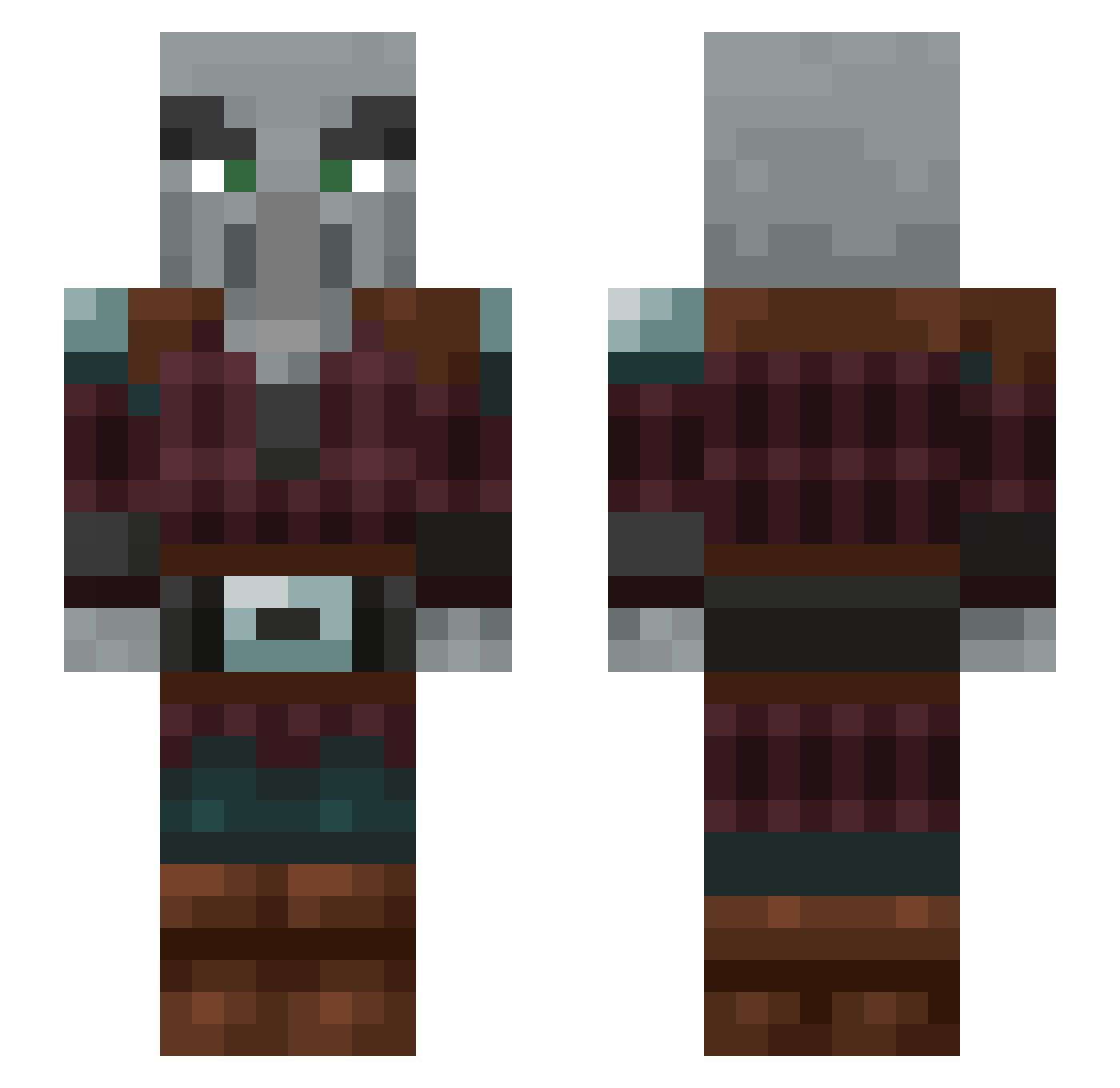 TheTinManCan Minecraft skin, front and back view