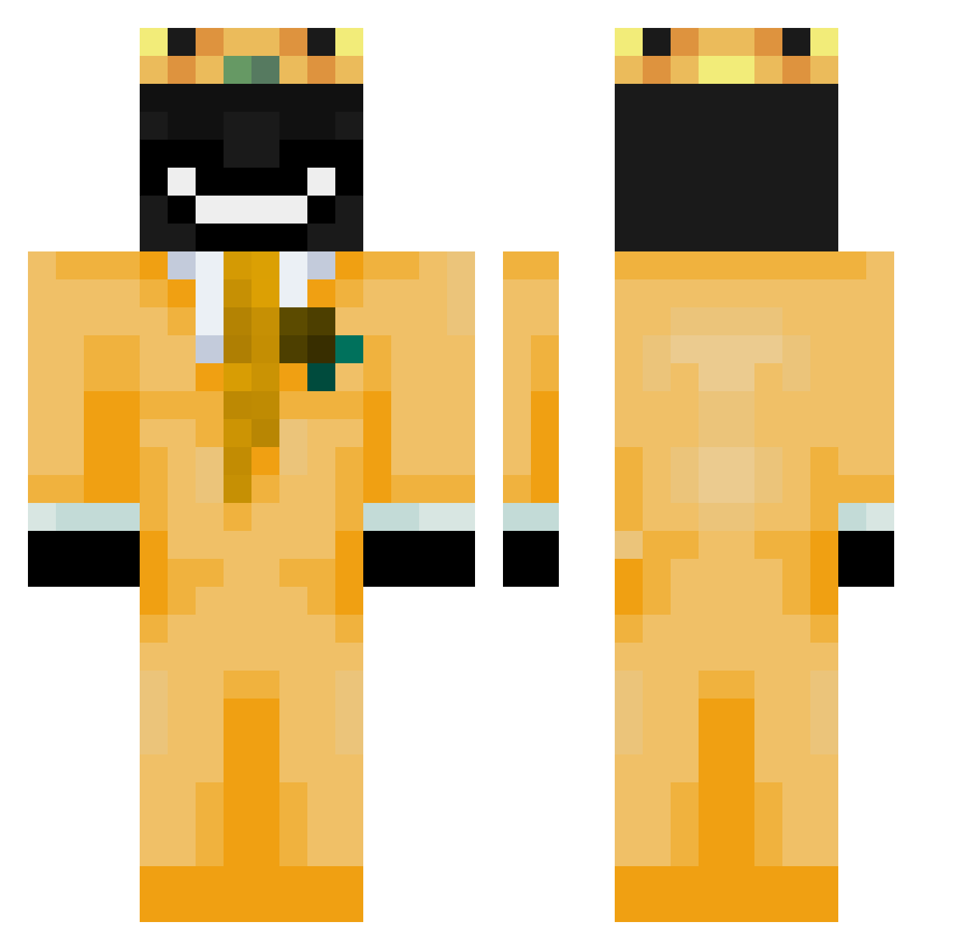 yMateus123 Minecraft skin, front and back view