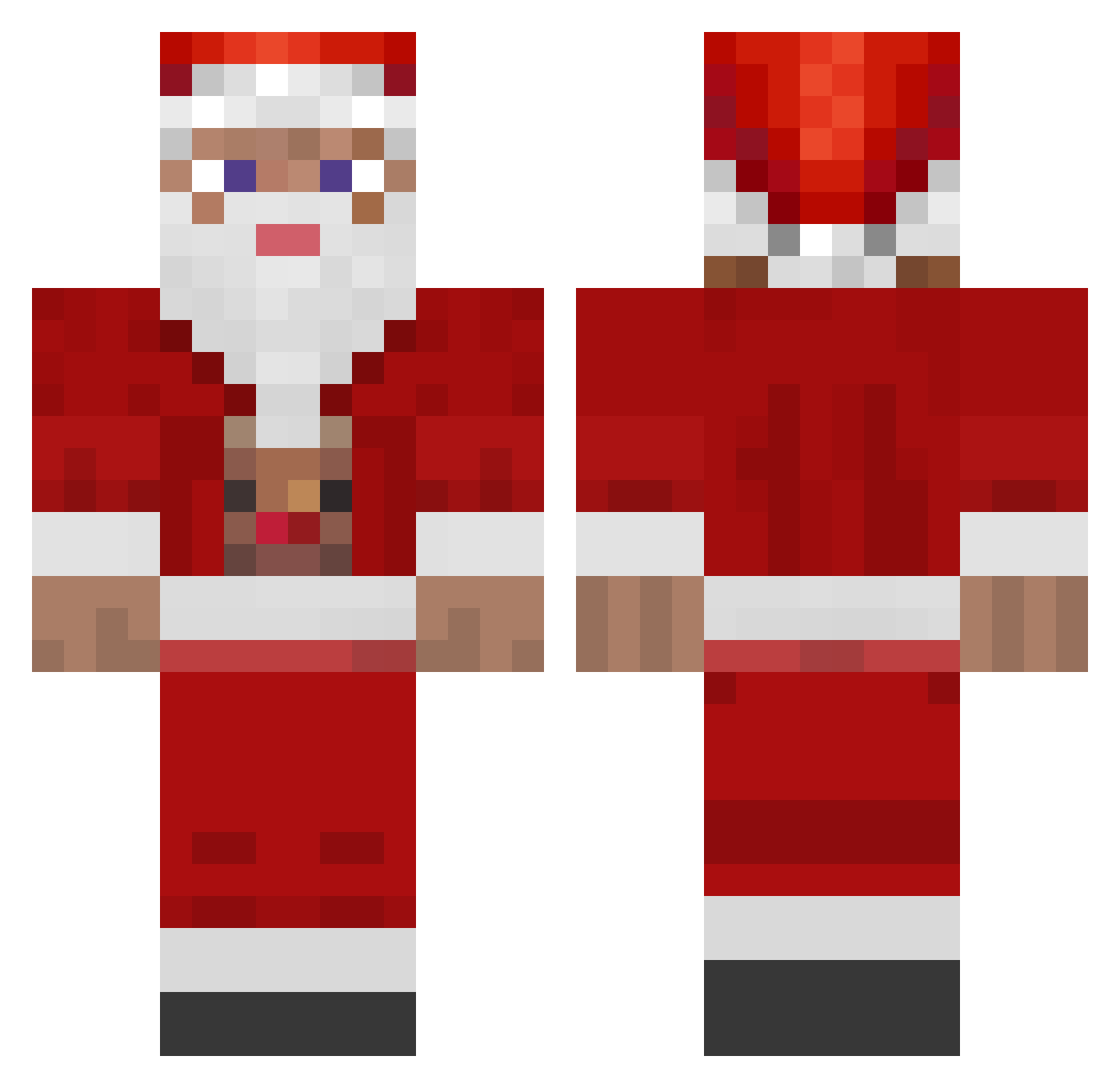 Birdychirdy Minecraft skin, front and back view