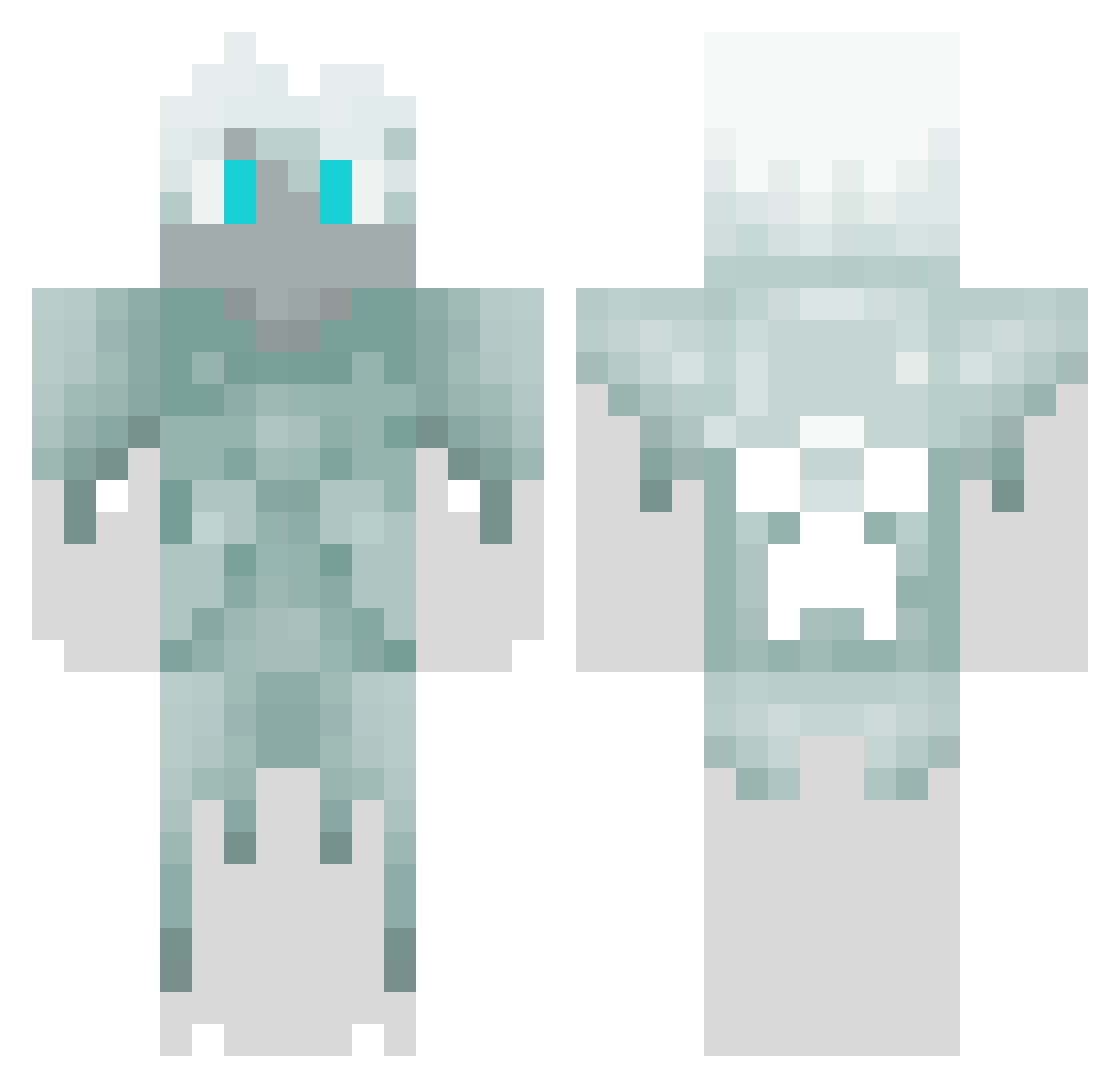 Multo Minecraft skin, front and back view