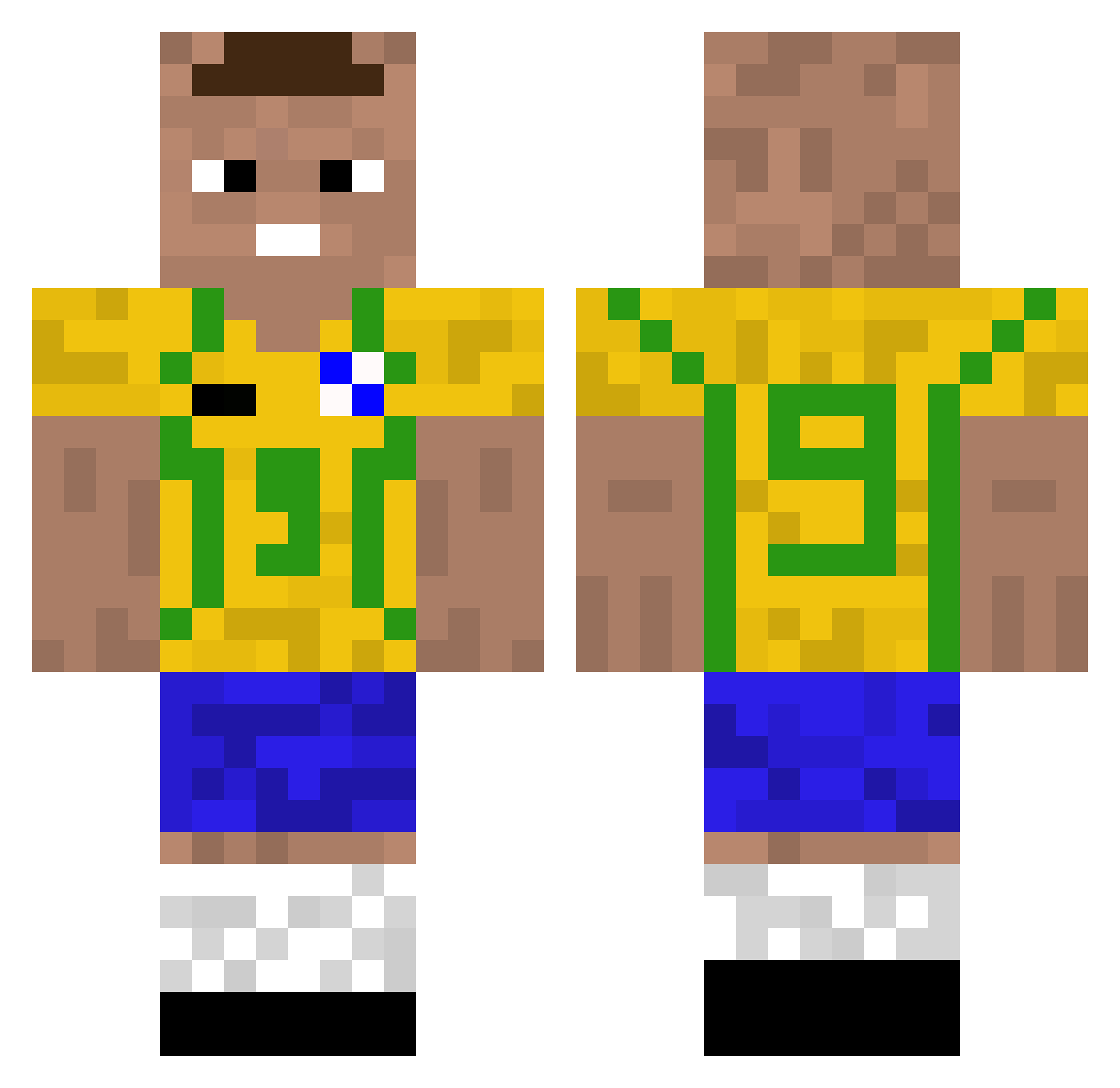 Cancelier Minecraft skin, front and back view