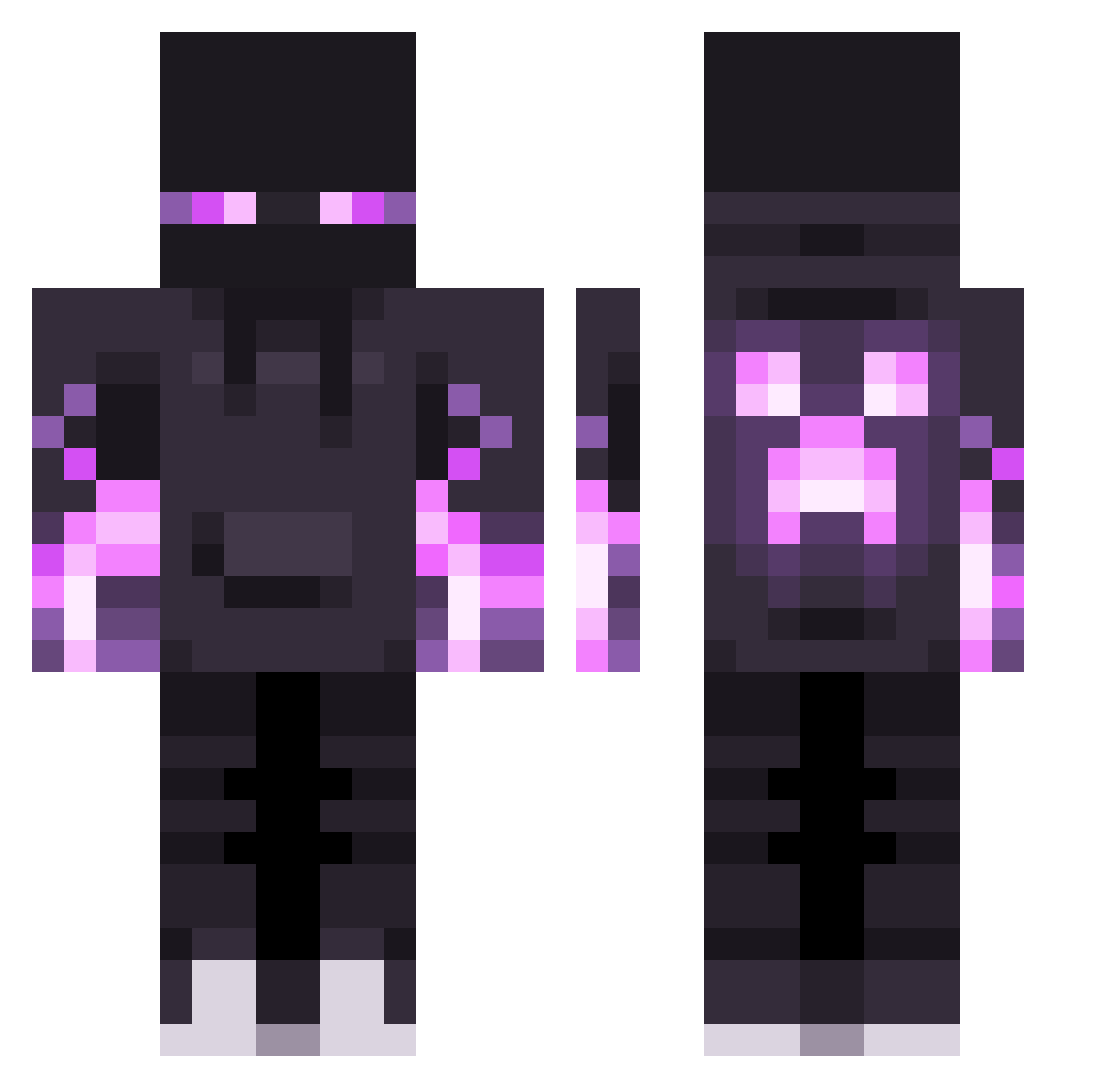 phil3504 Minecraft skin, front and back view