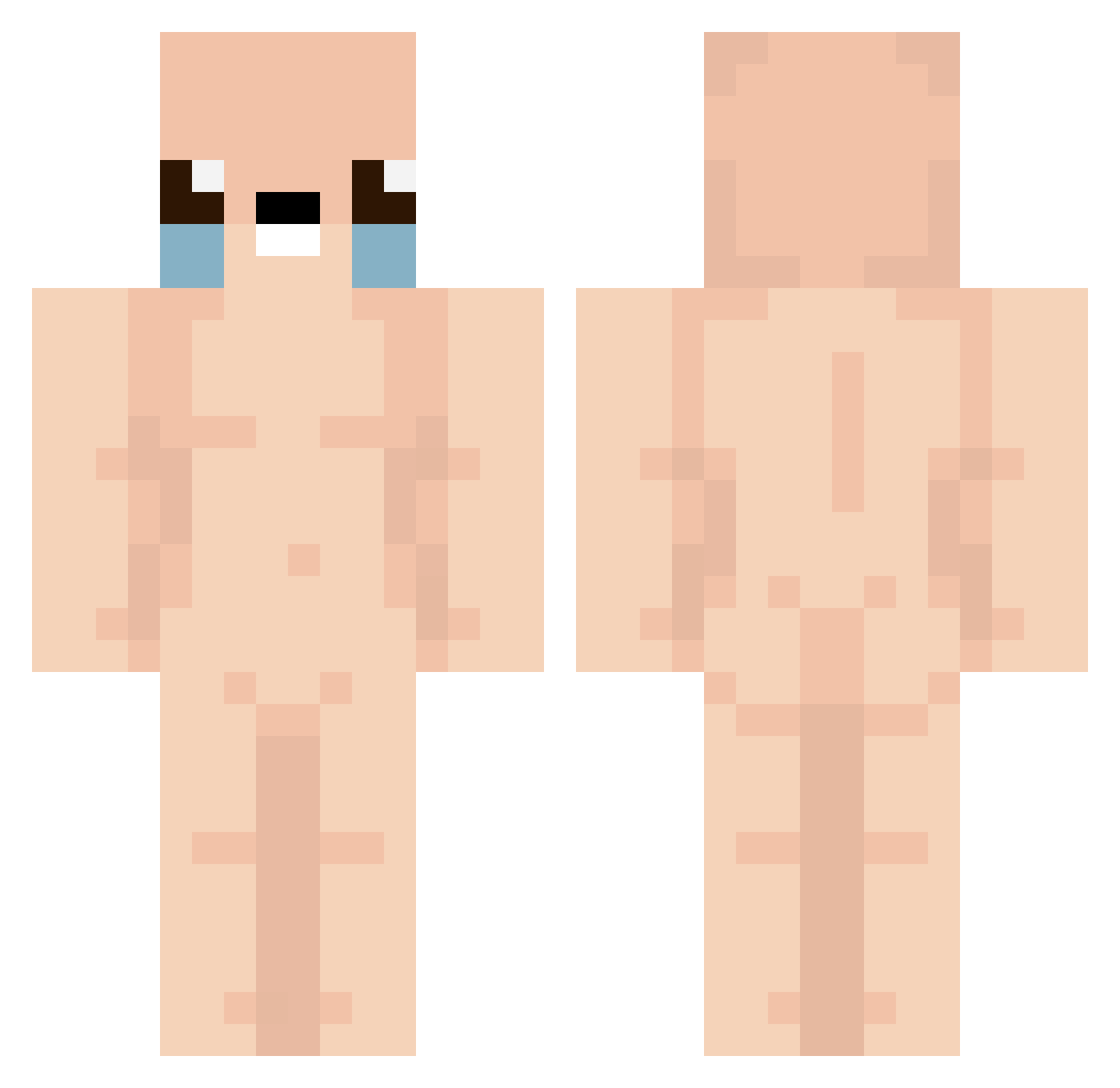 Doctor_Soap Minecraft skin, front and back view
