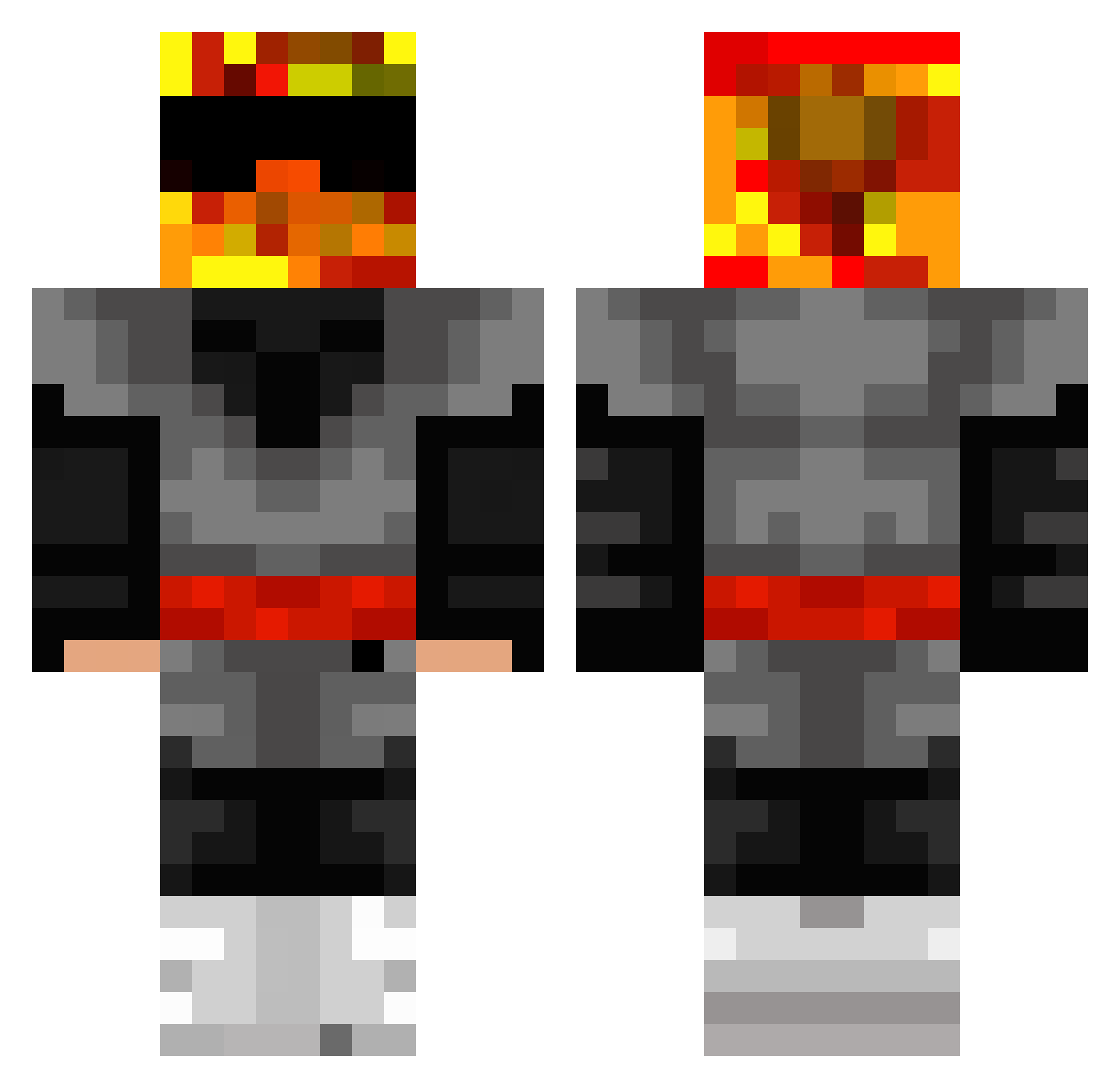 triunfante Minecraft skin, front and back view