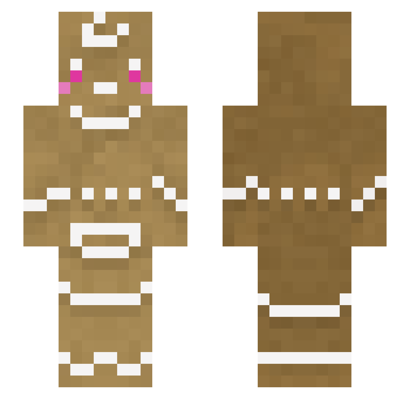 youmissedjacket Minecraft skin, front and back view