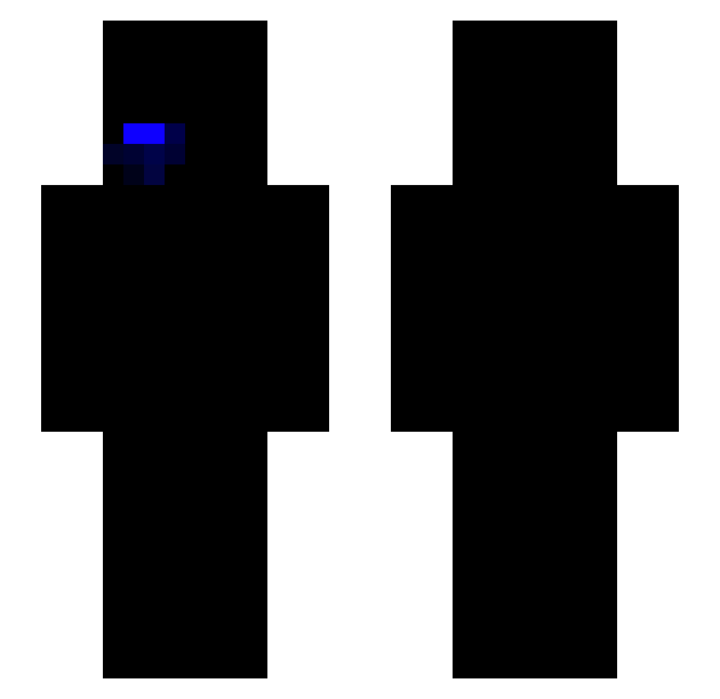 Arguetaxx2 Minecraft skin, front and back view