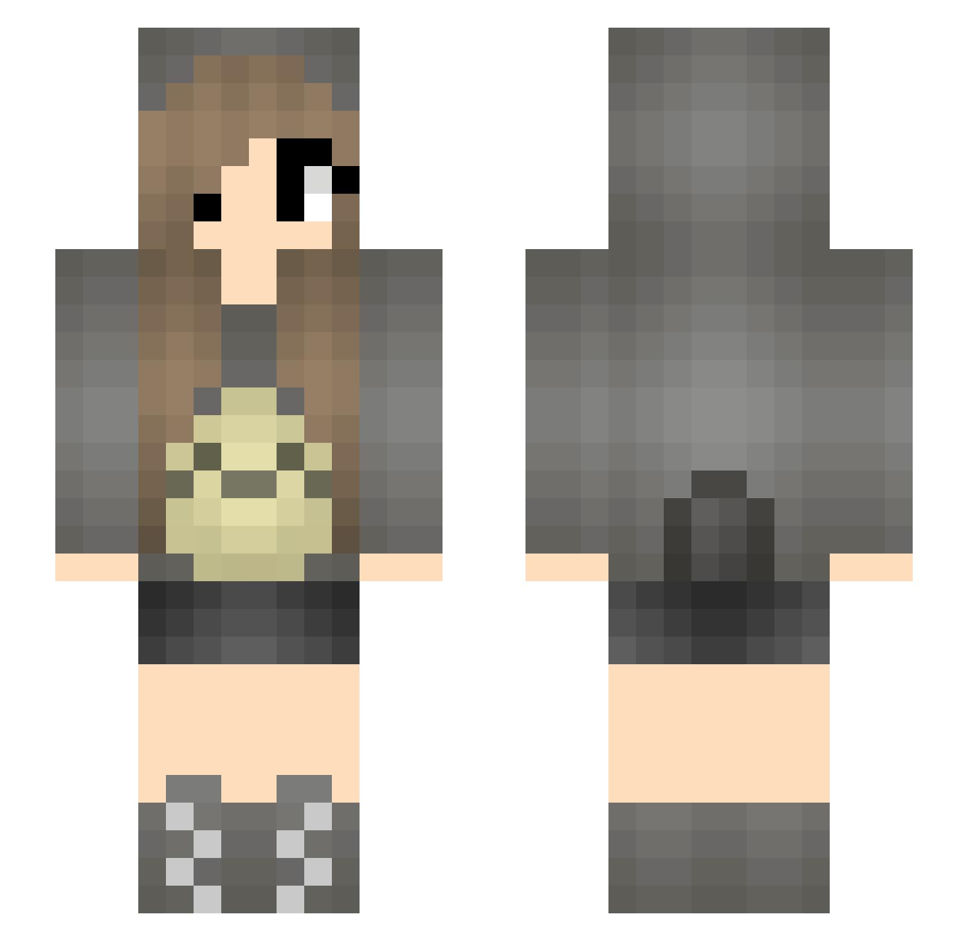Marcinhaw Minecraft skin, front and back view