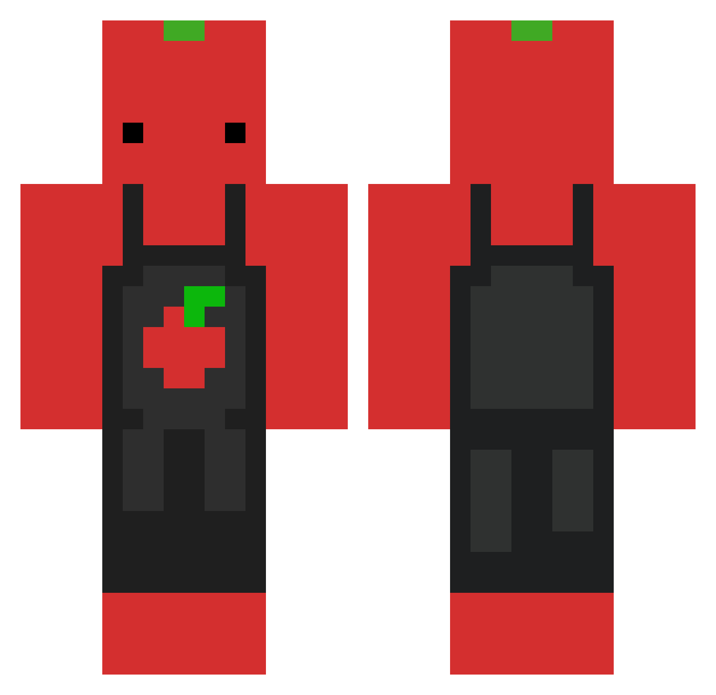 Nabi_Nabiev Minecraft skin, front and back view